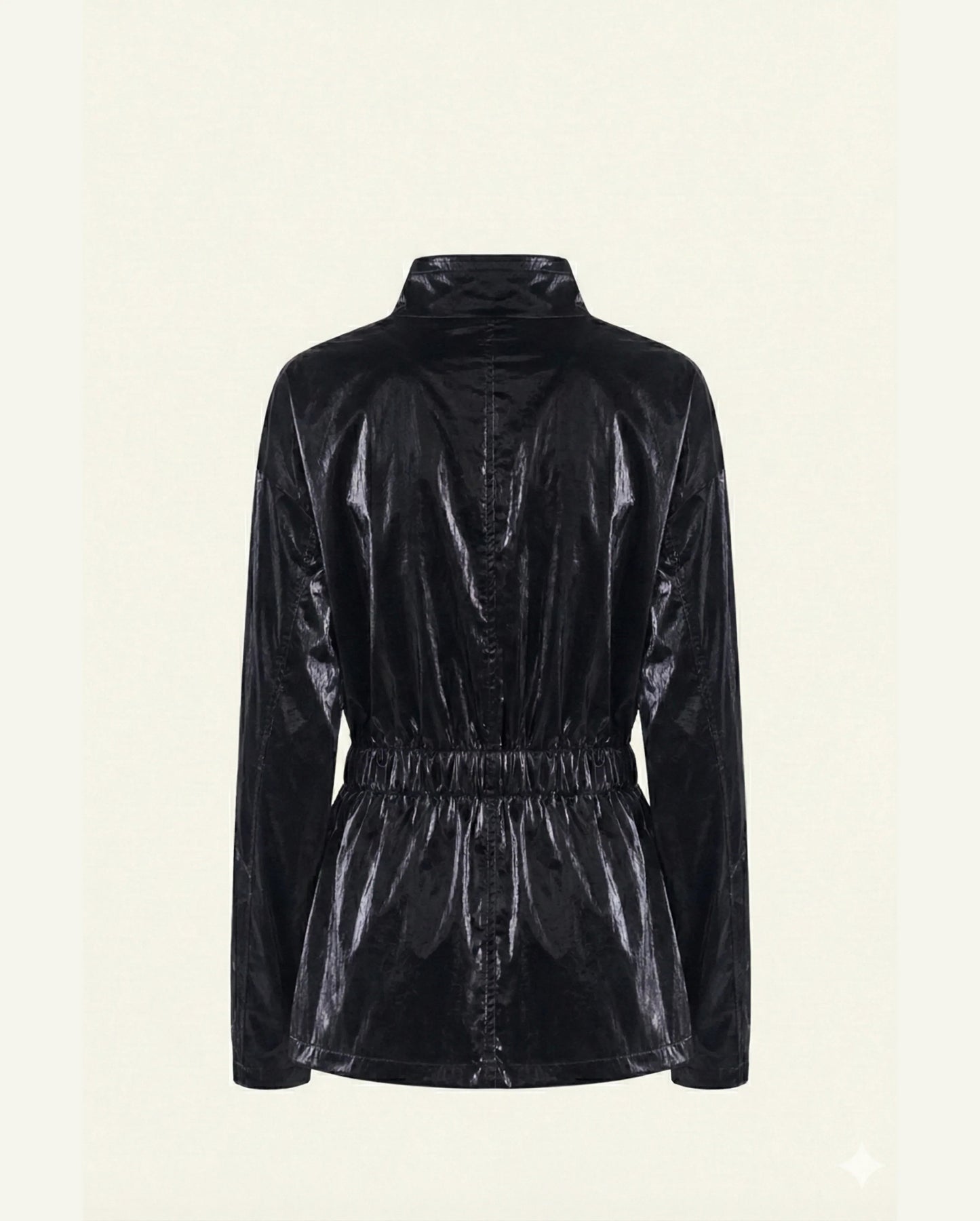Hazel Cotton Windbreaker – Black