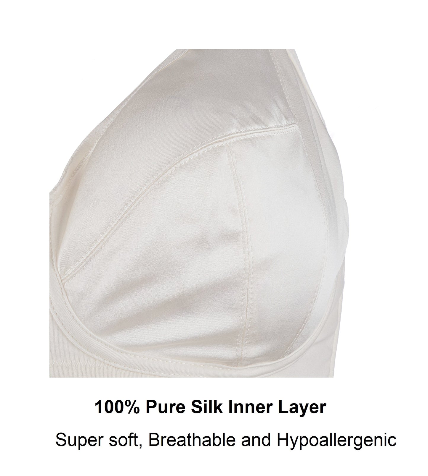 Dorothea Silk & Organic Cotton T-Shirt Wireless Bra