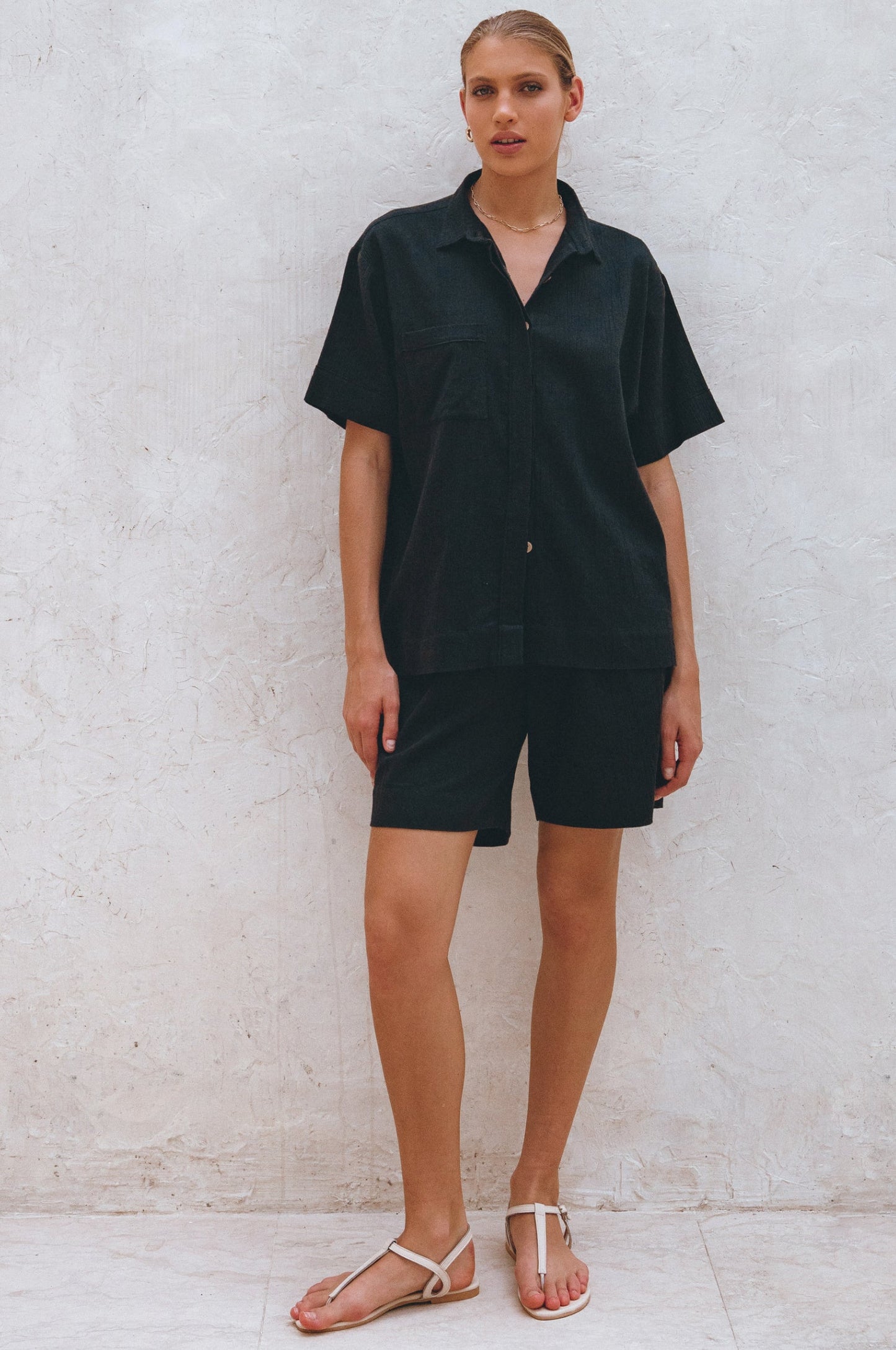 Melanie Linen Shorts