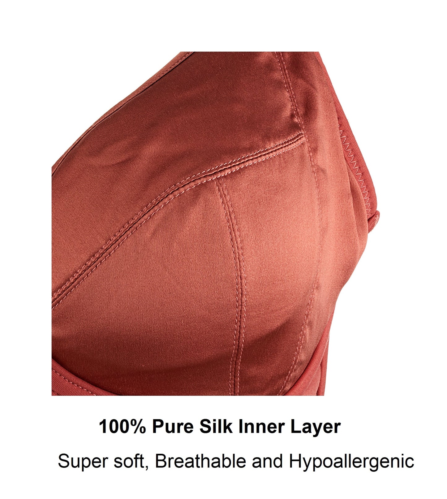 Amelia Silk & Organic Cotton Lace Full Cup Wireless Bra