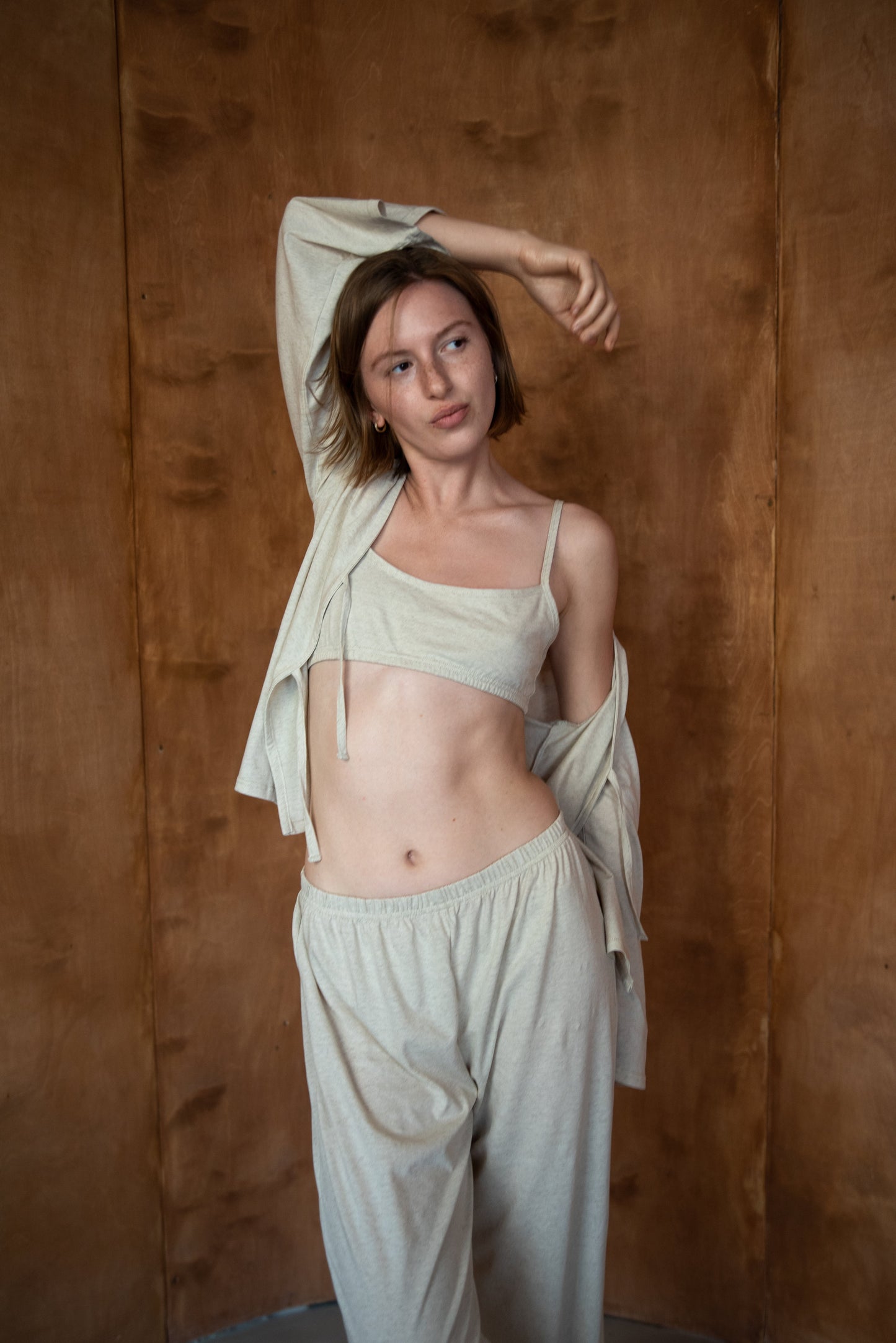 Quinn Organic Cotton Tie-Front Cardigan