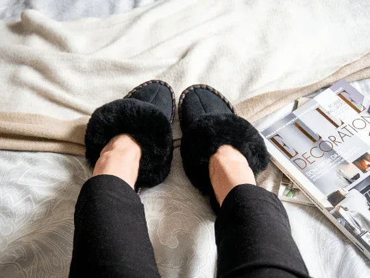 Cassia Sheepskin Mules