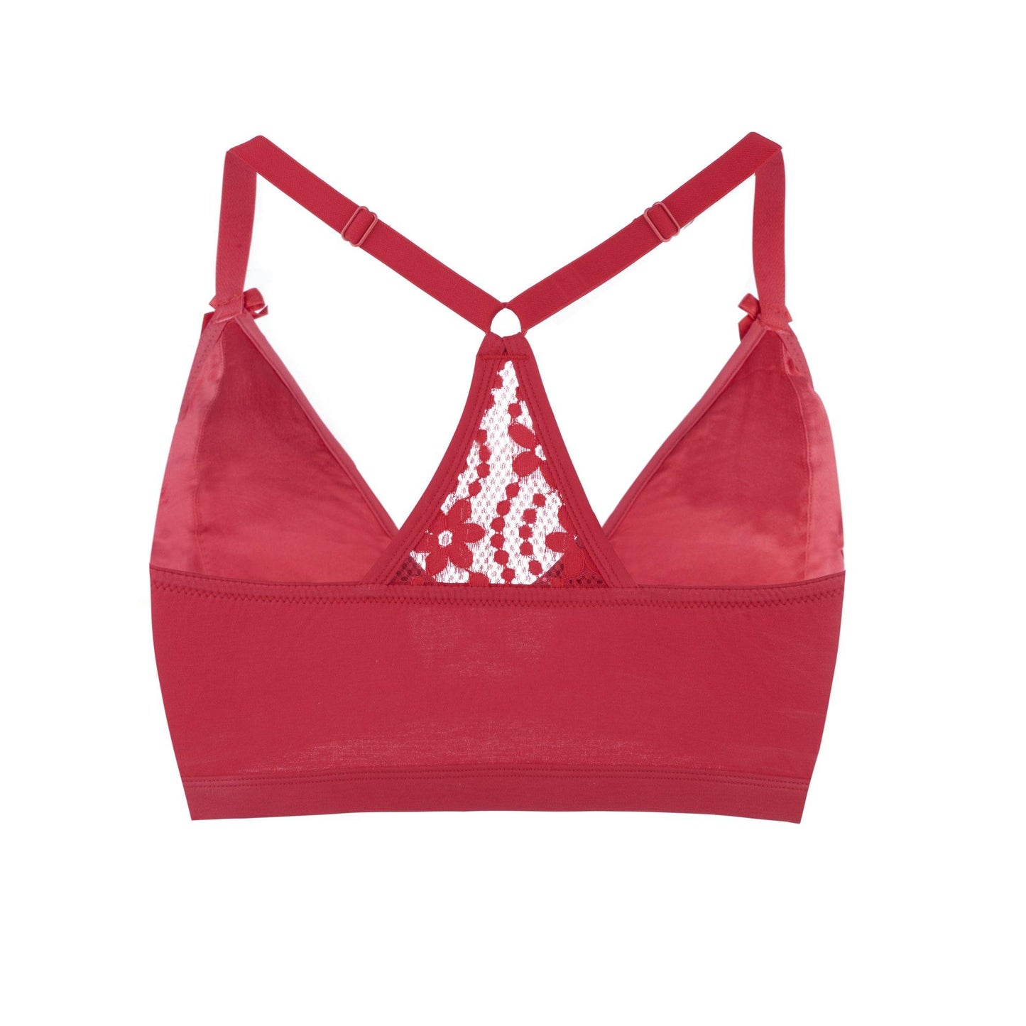 Bernadette Silk & Organic Cotton Lace Bralette