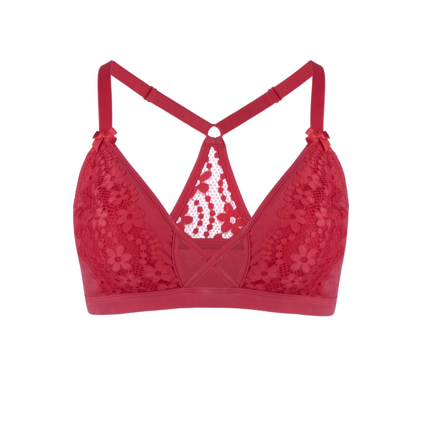 Bernadette Silk & Organic Cotton Lace Bralette