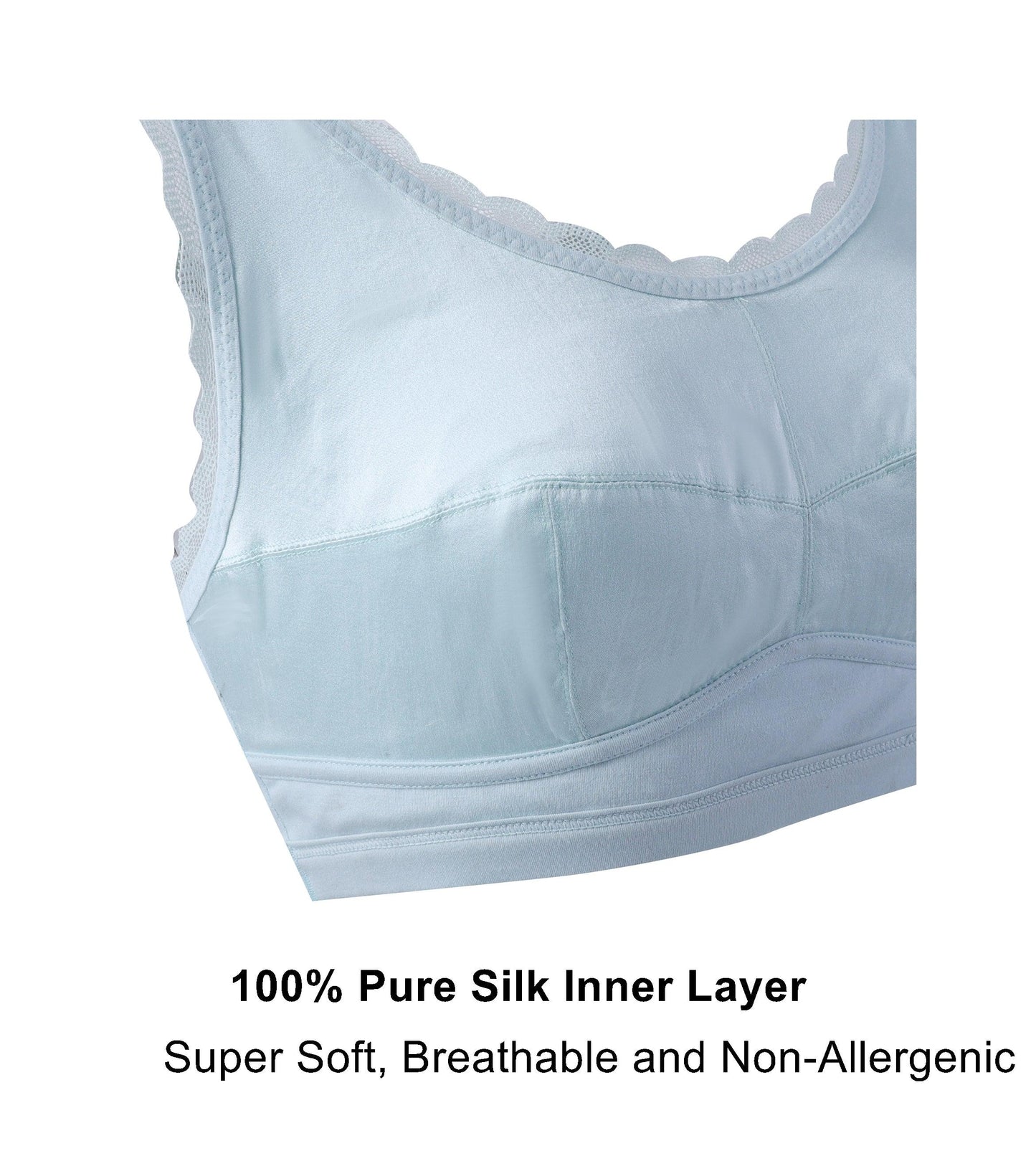 Georgia Silk & Organic Cotton Wireless Back-Support Bra
