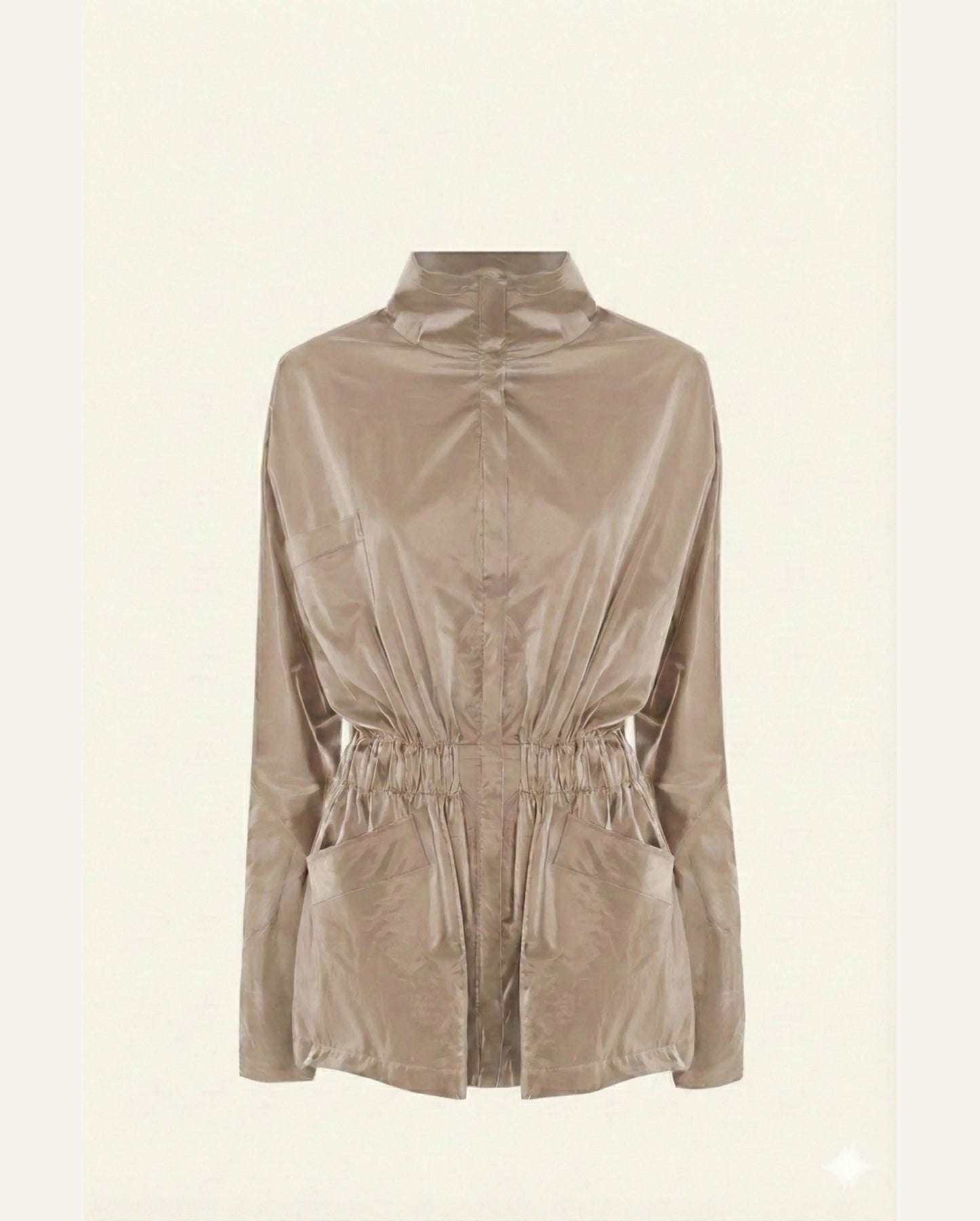 Hazel Cotton Windbreaker - Beige