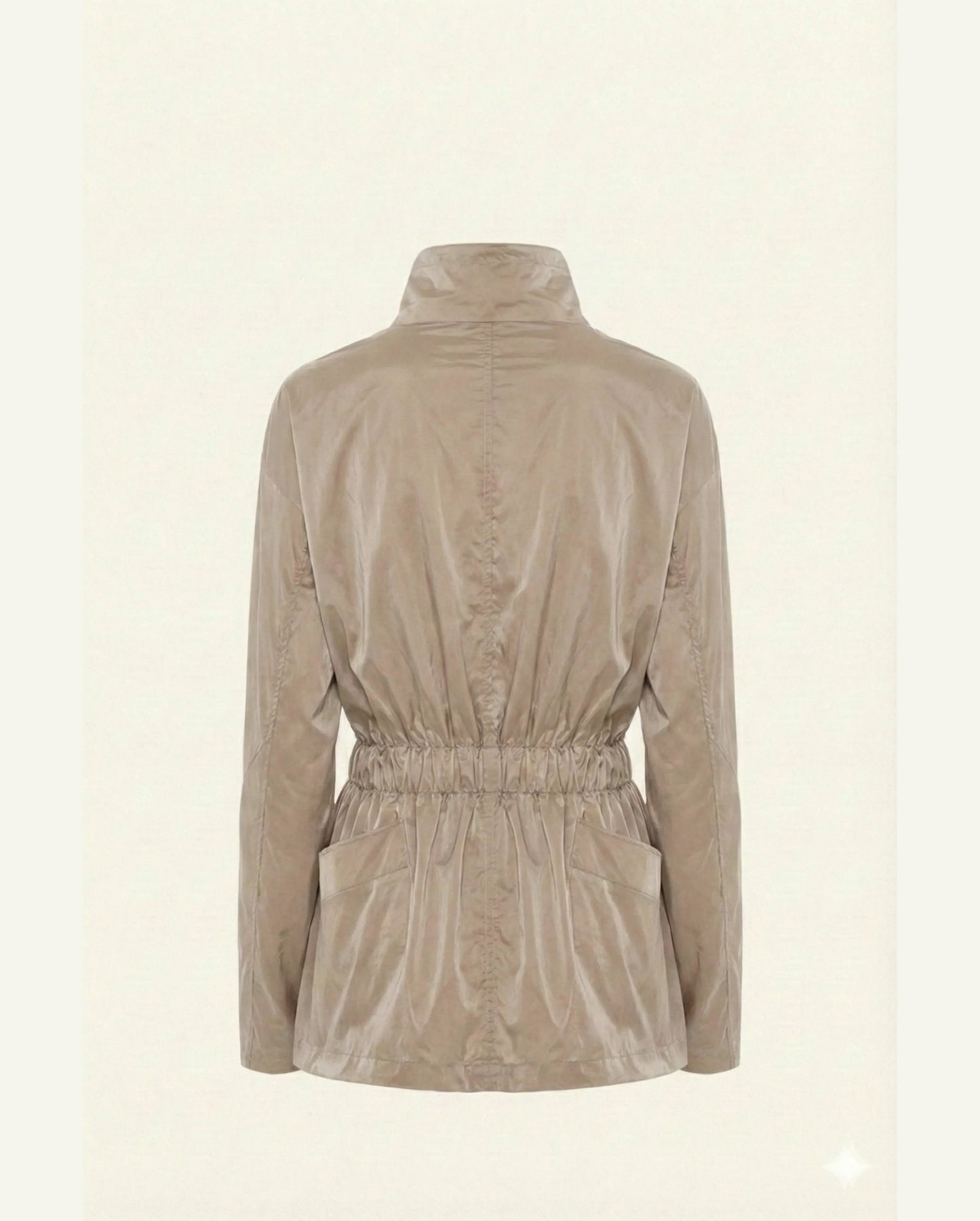 Hazel Cotton Windbreaker - Beige