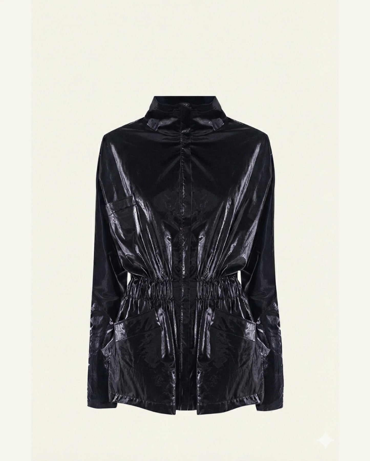 Hazel Cotton Windbreaker – Black