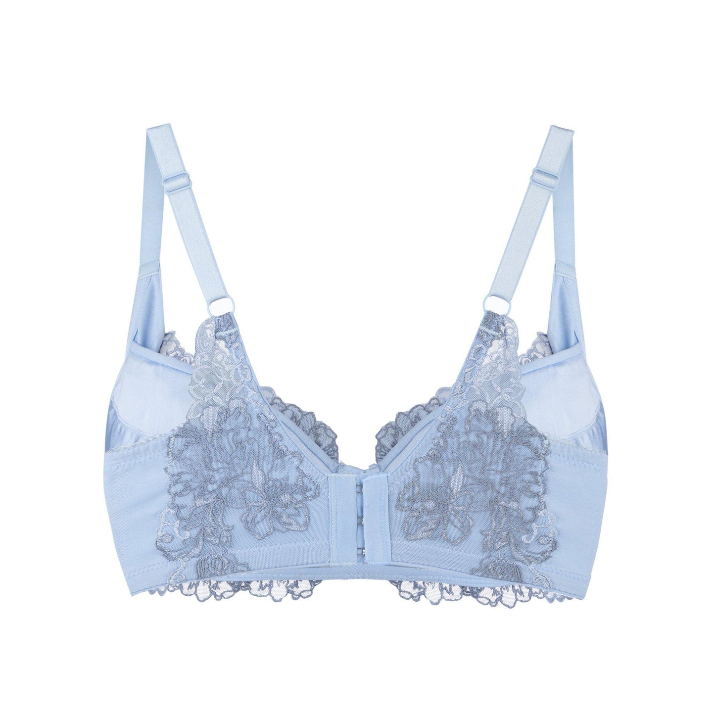 Ashley Silk & Organic Cotton Embroidered Plunge Bra