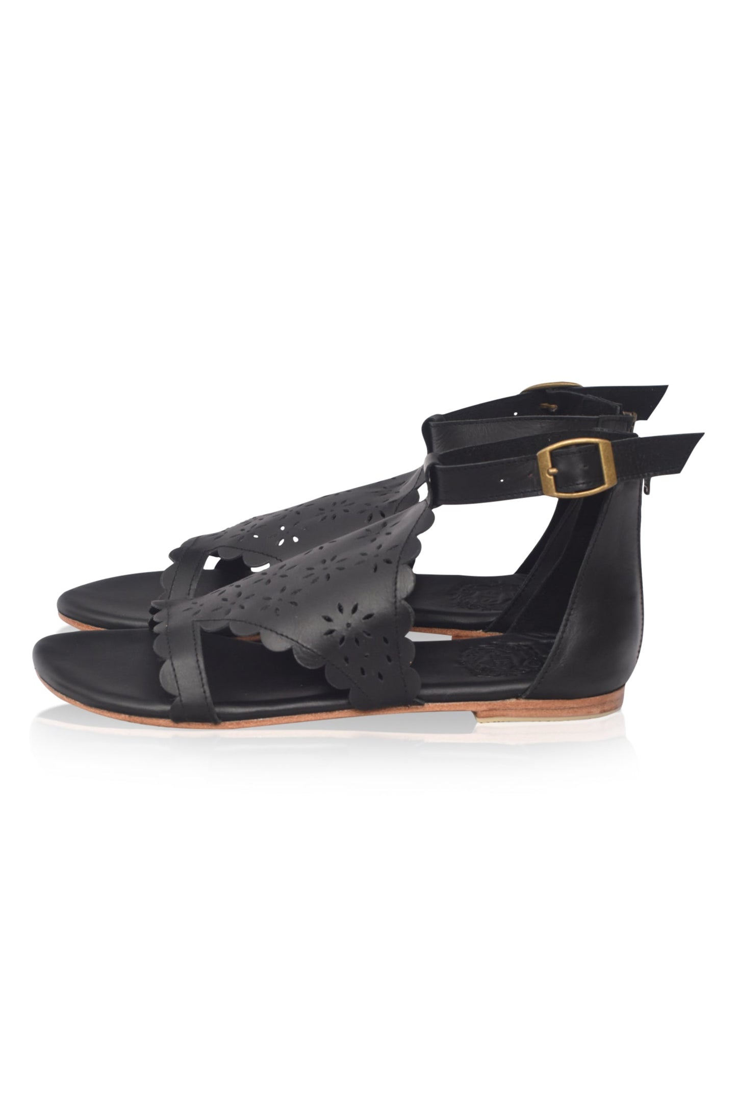 Marisole Cut-Out Leather Sandals