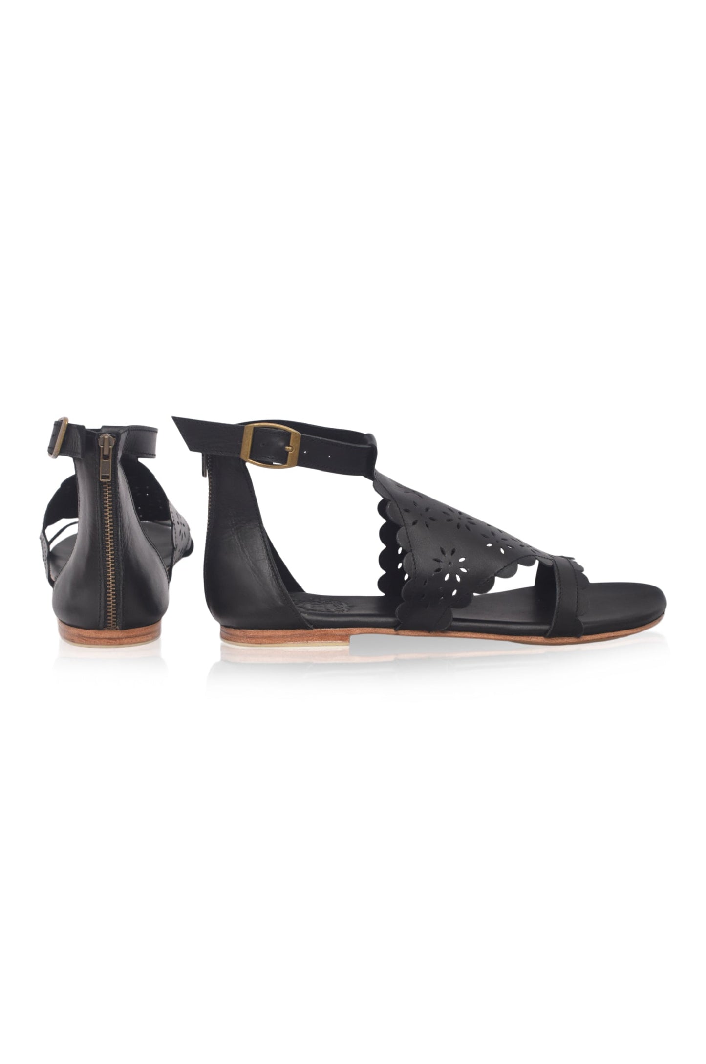 Marisole Cut-Out Leather Sandals