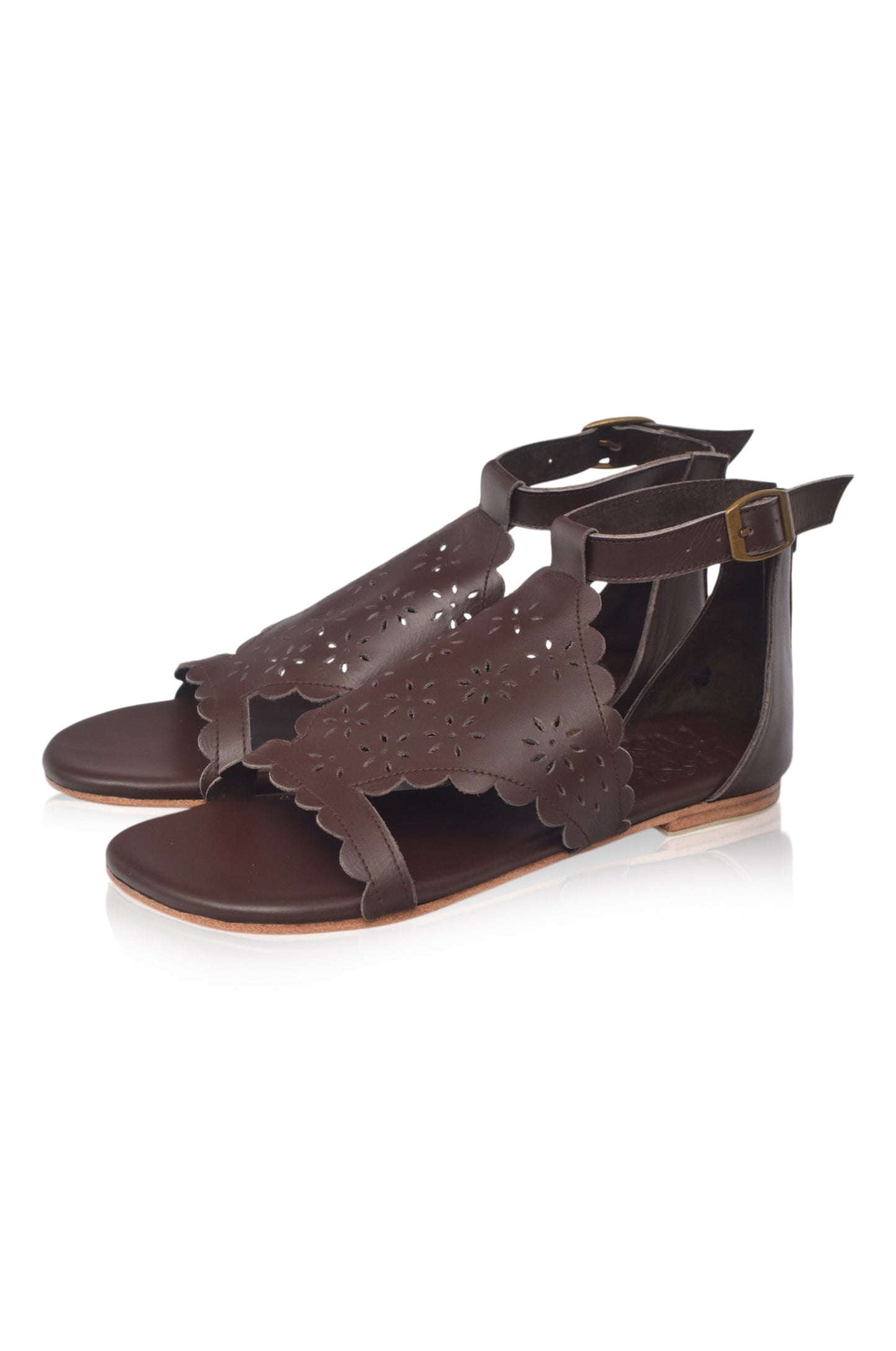 Marisole Cut-Out Leather Sandals