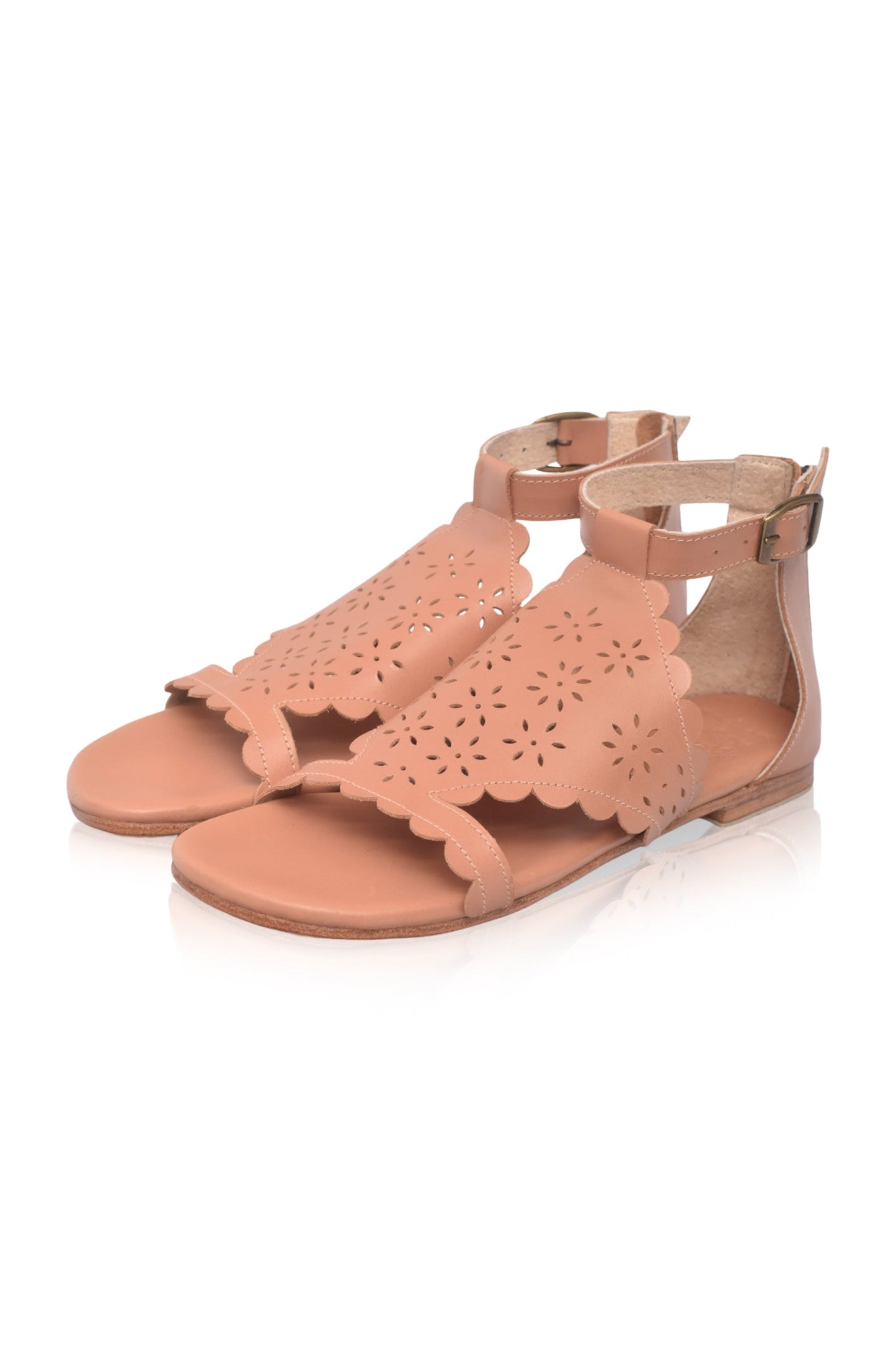 Marisole Cut-Out Leather Sandals