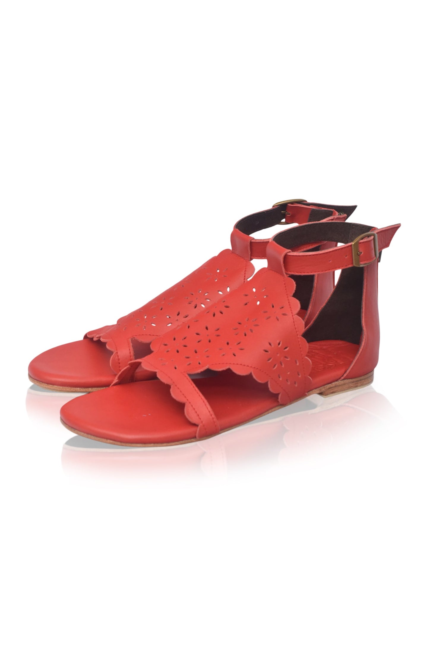 Marisole Cut-Out Leather Sandals