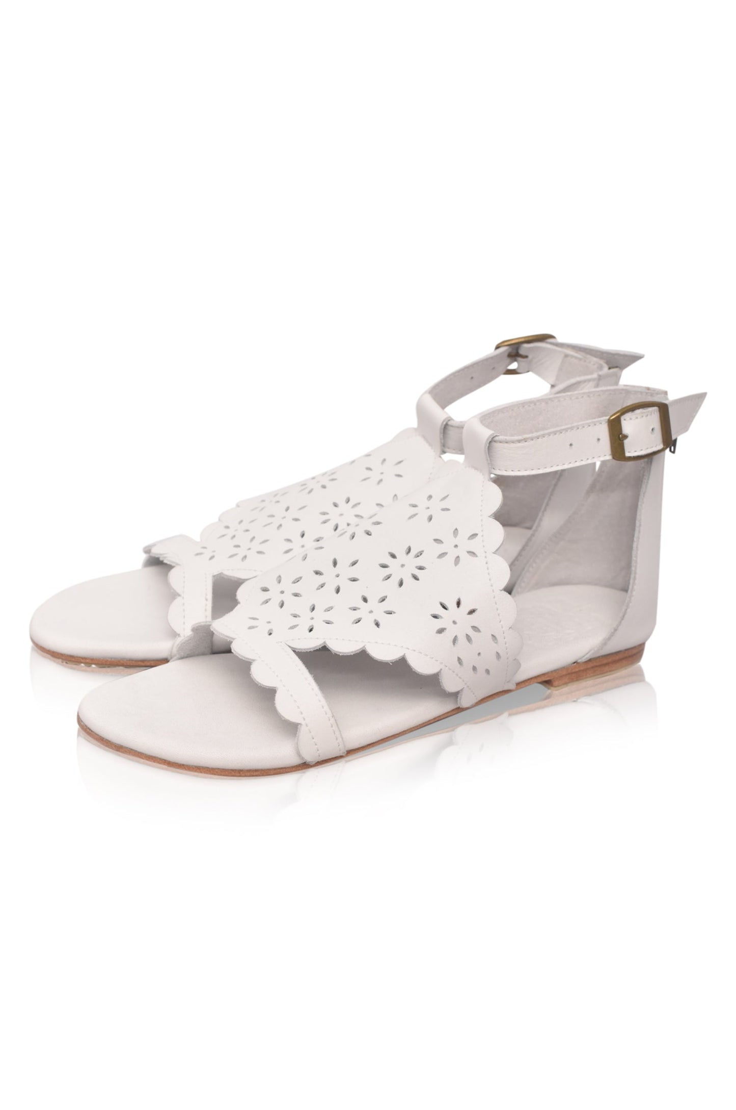 Marisole Cut-Out Leather Sandals