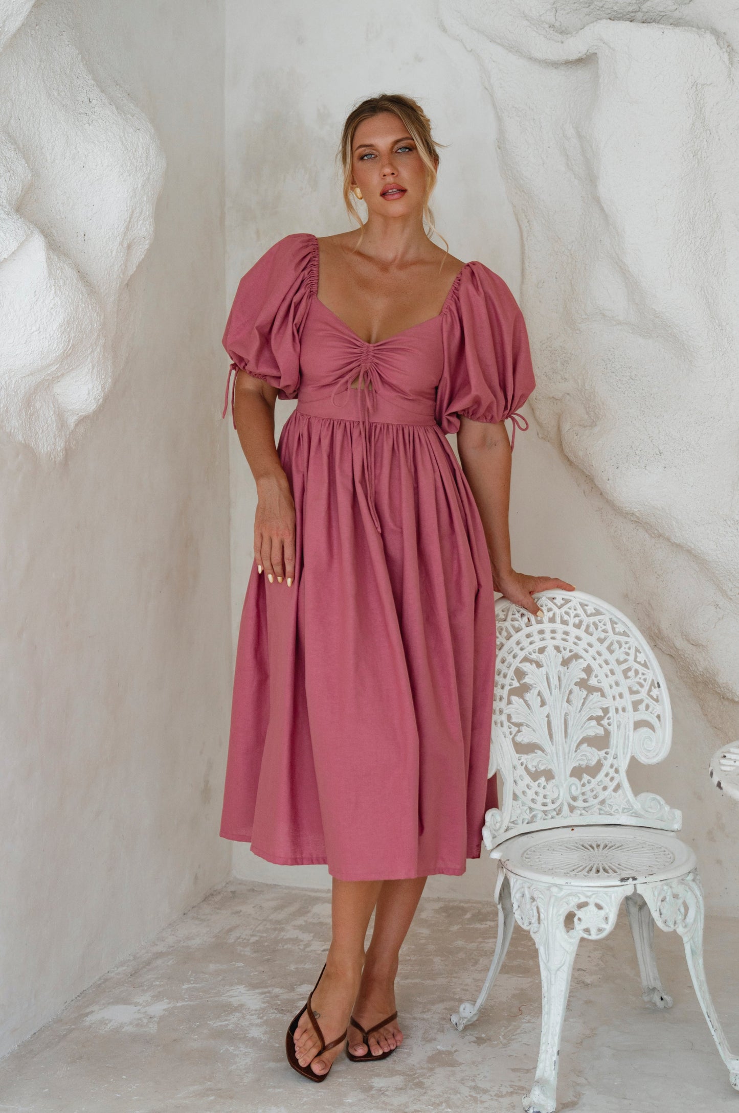 Atina Puff Sleeve Dress