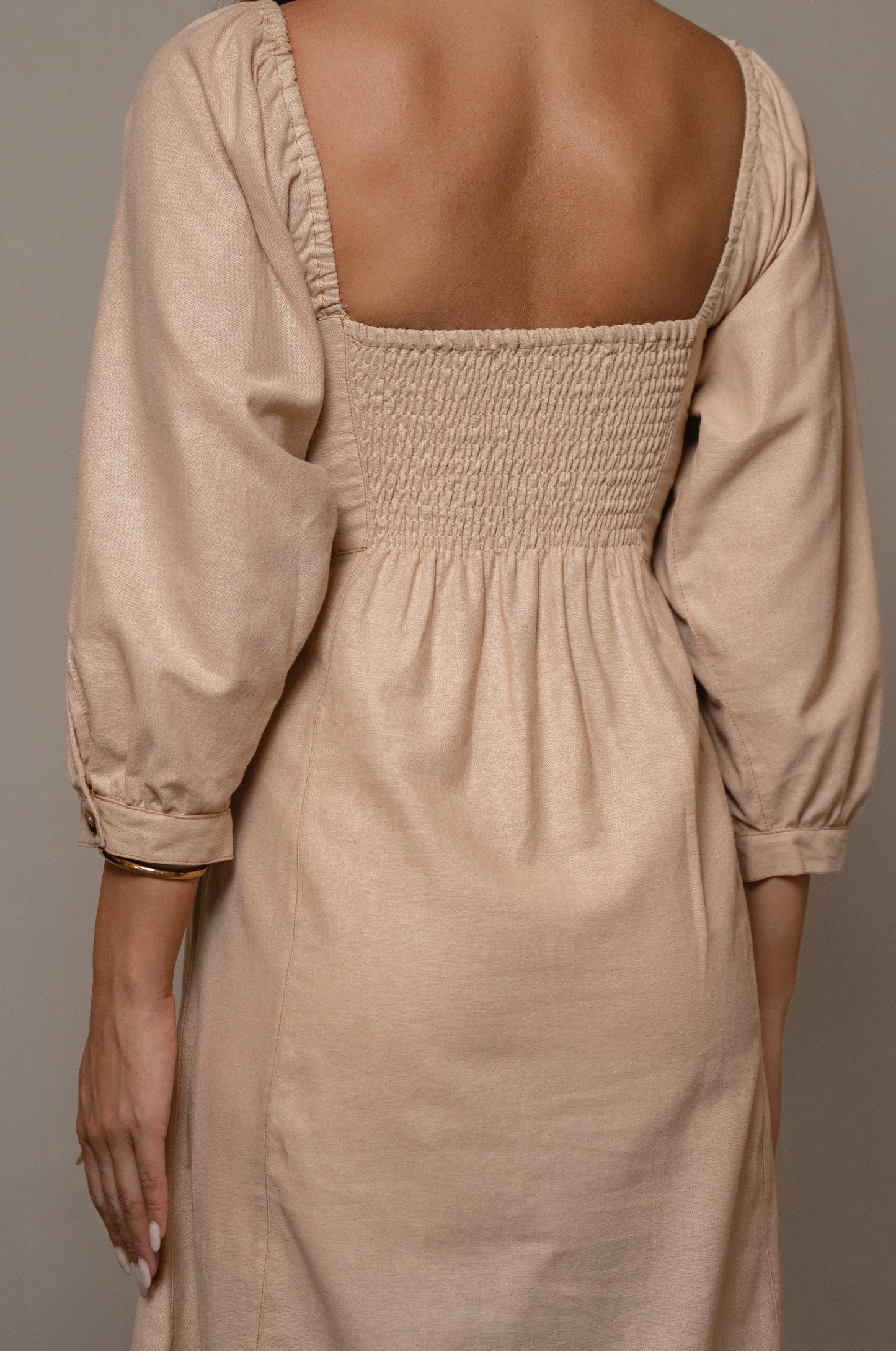 Avrille Button Down Long Sleeve Dress