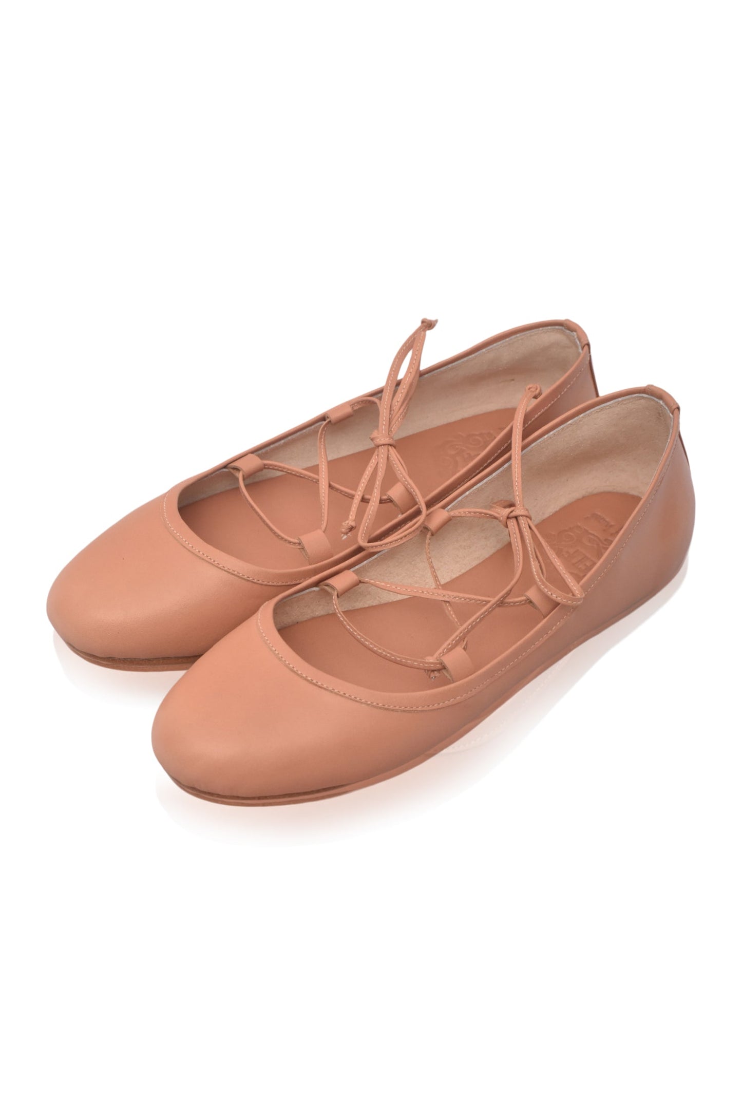 Leocadia Lace-Up Leather Flats