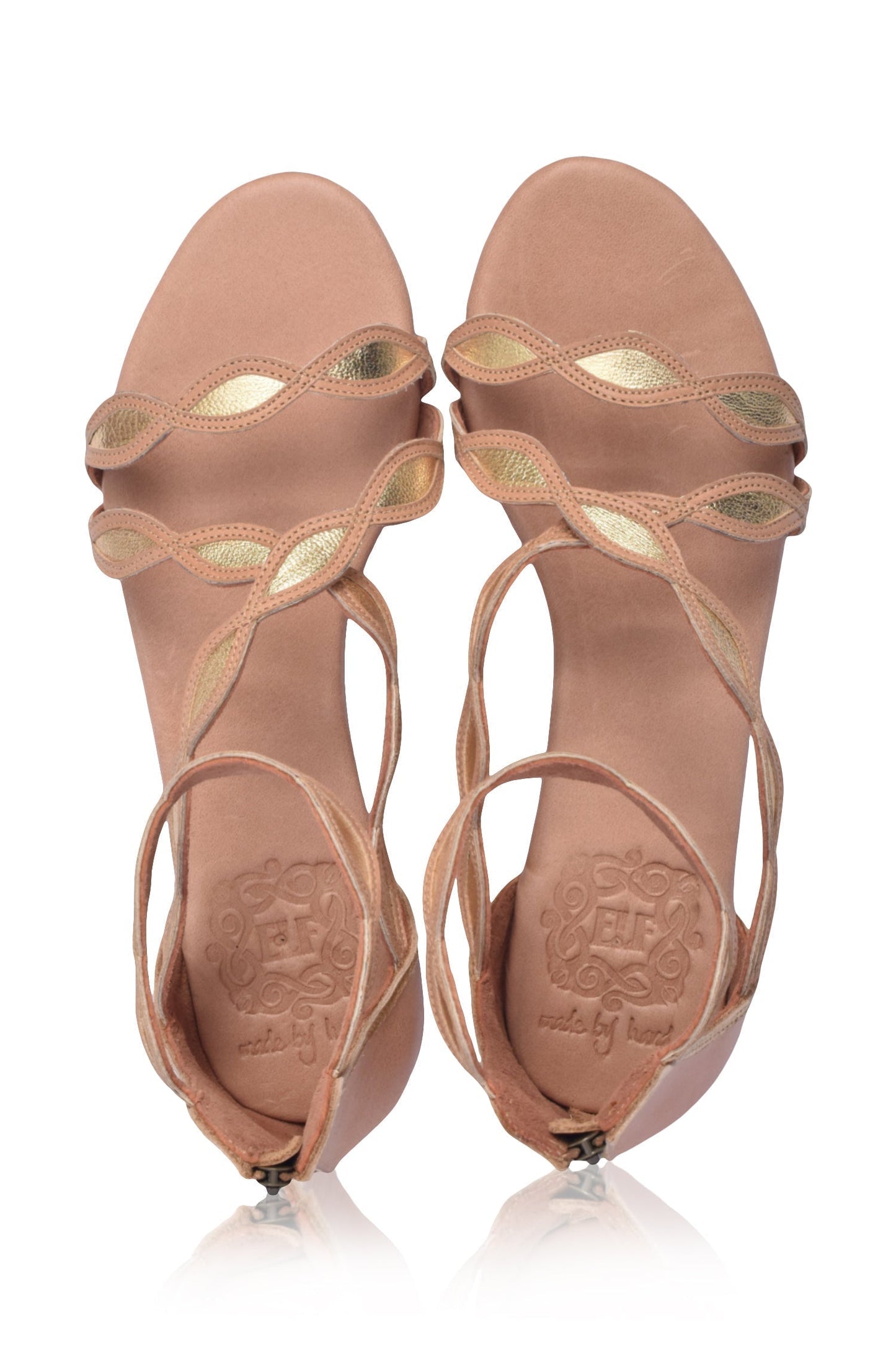 Flavia Floral Leather Sandals