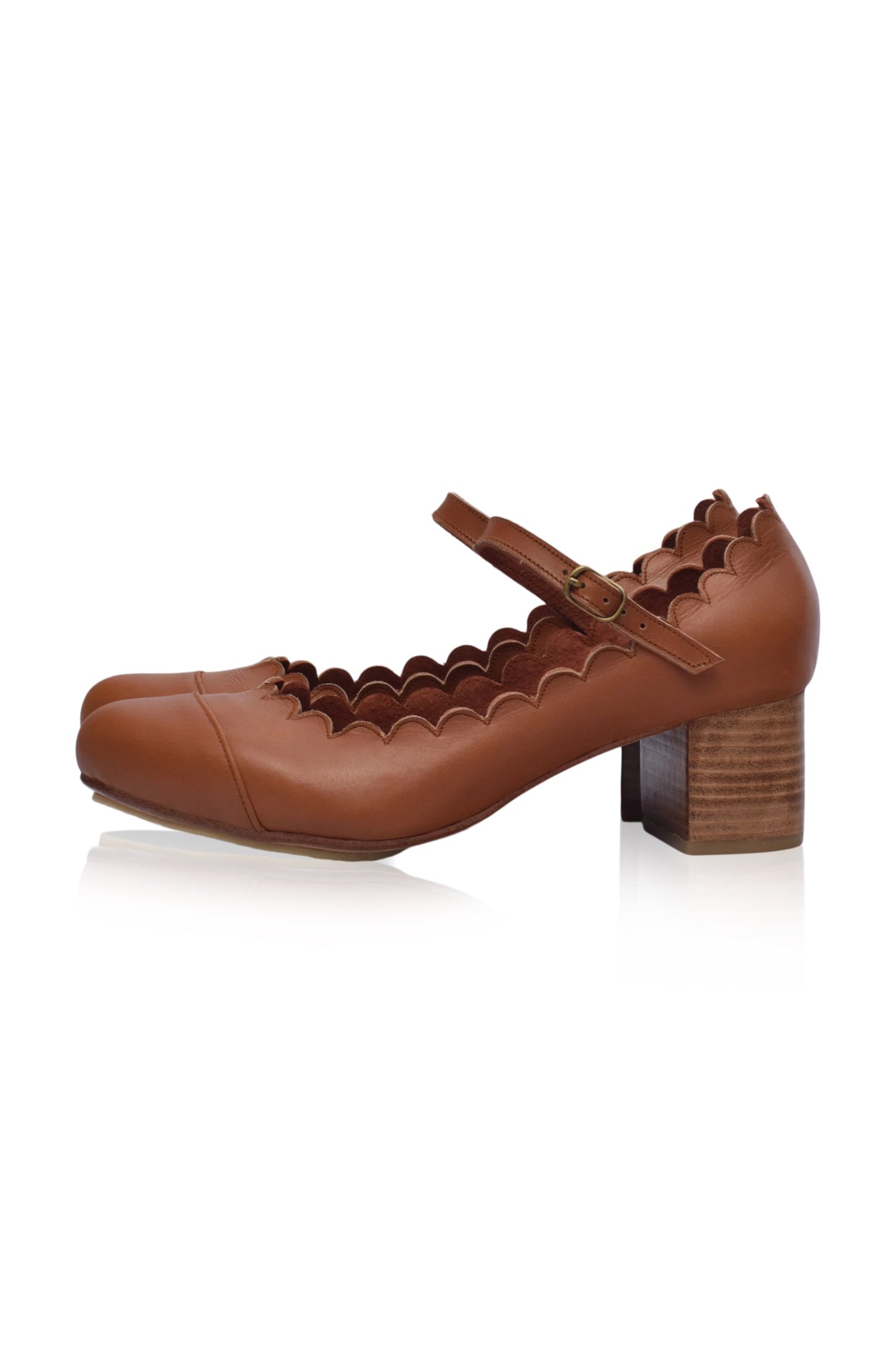 Lorna Mary Jane Leather Heels