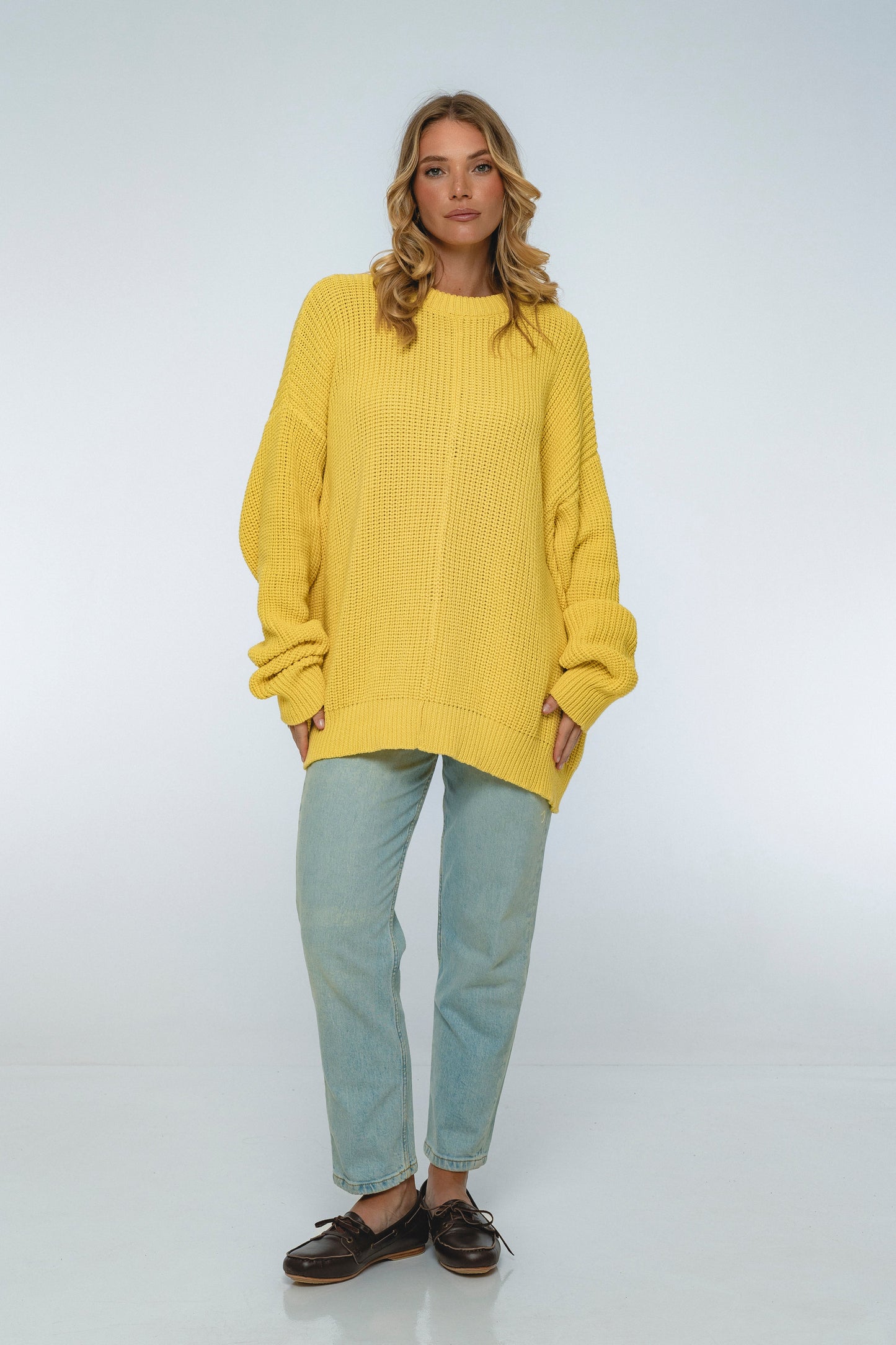 Blanche Long Sleeve Cotton Sweater