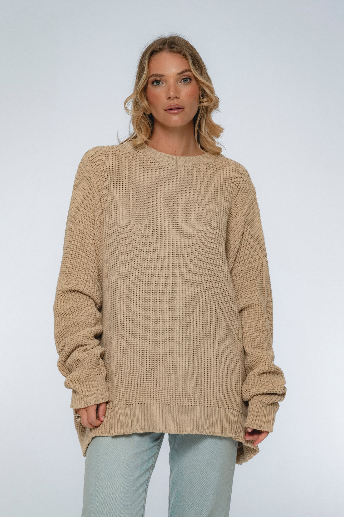 Blanche Long Sleeve Cotton Sweater