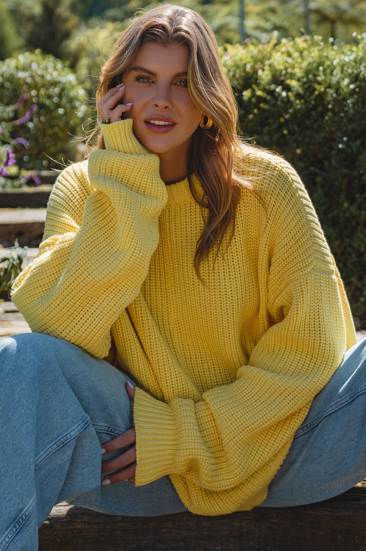 Blanche Long Sleeve Cotton Sweater