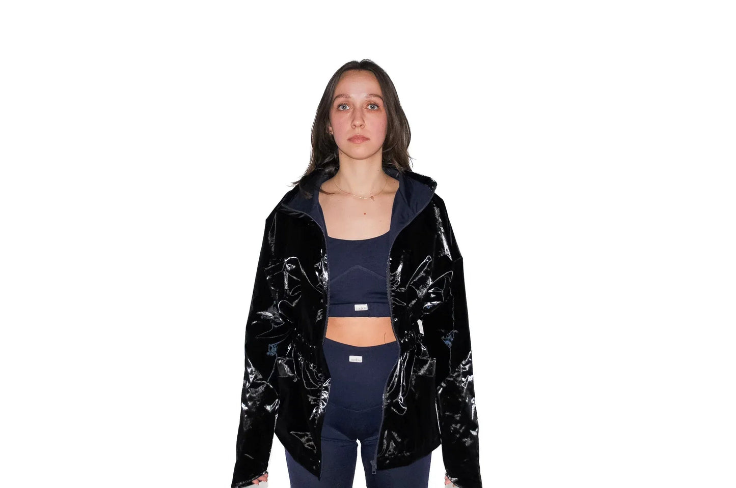Hazel Cotton Windbreaker – Black