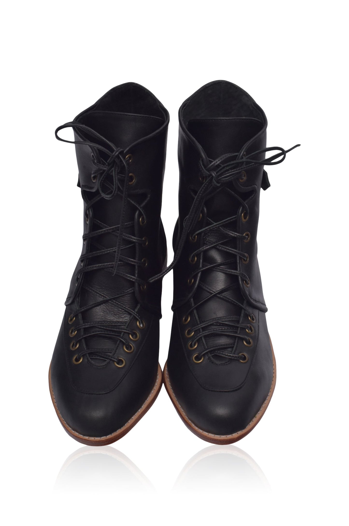 Lilias Combat Leather Boots