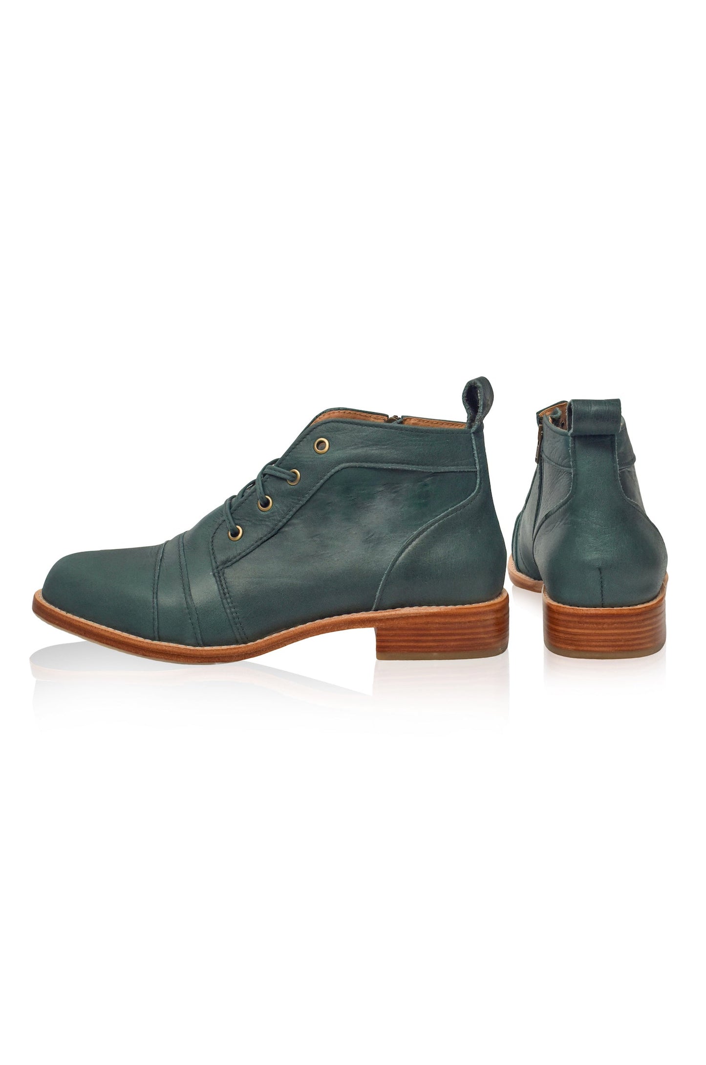 Jacinda Lace-Up Leather Boots