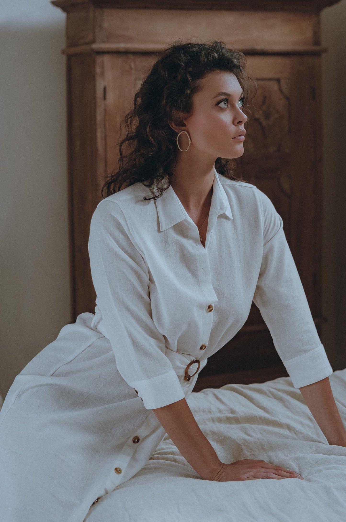 Estelle Shirt Linen Dress