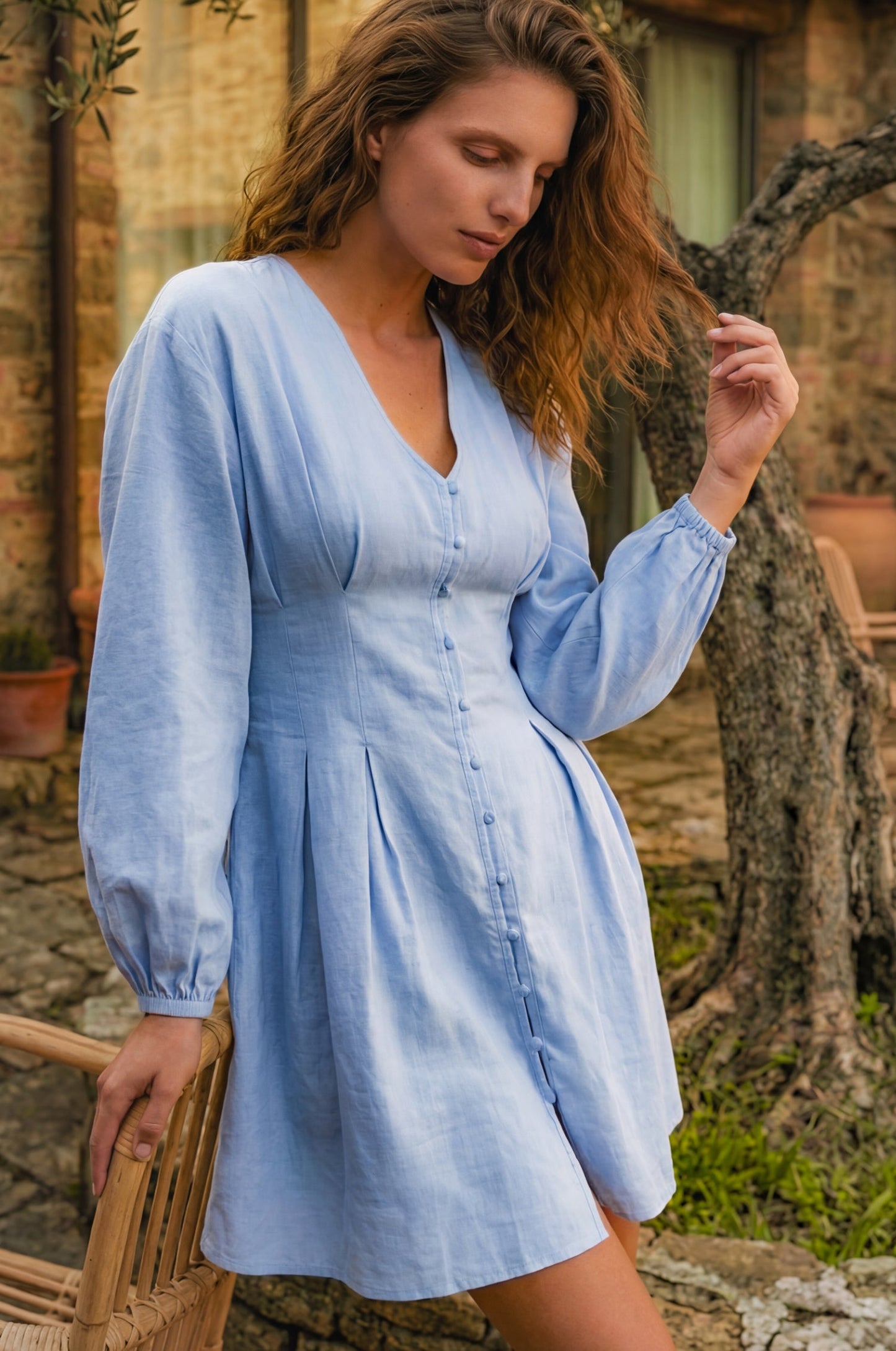 Elena Long Sleeve Mini Dress