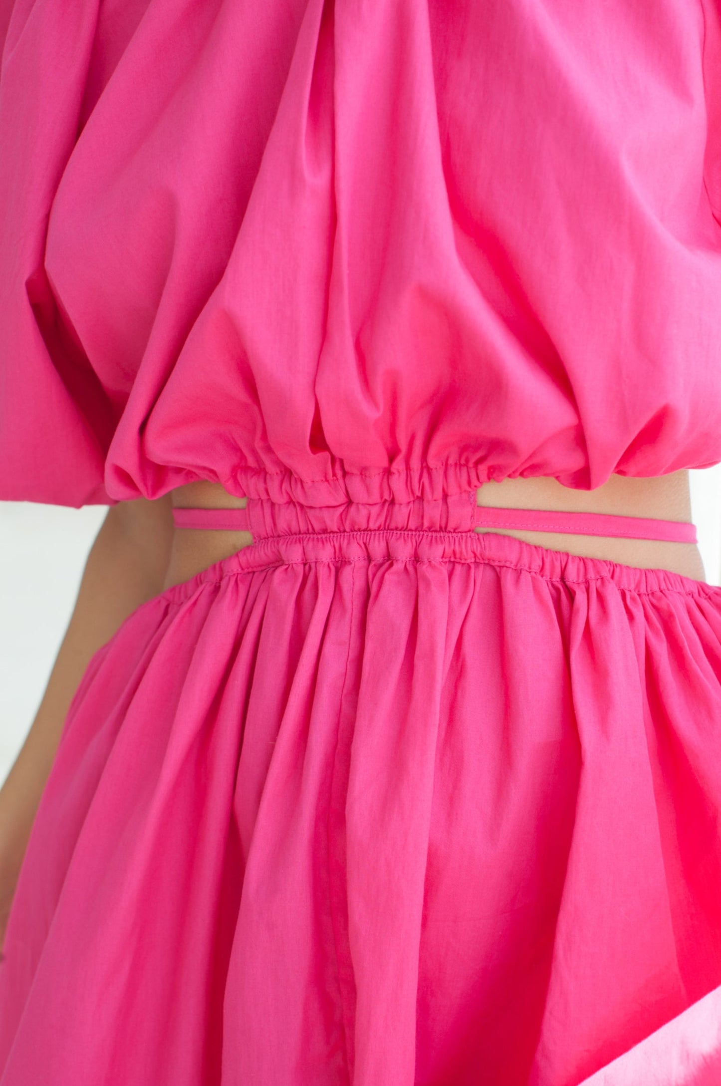 Verena Poplin Cotton Cutout Midi Dress