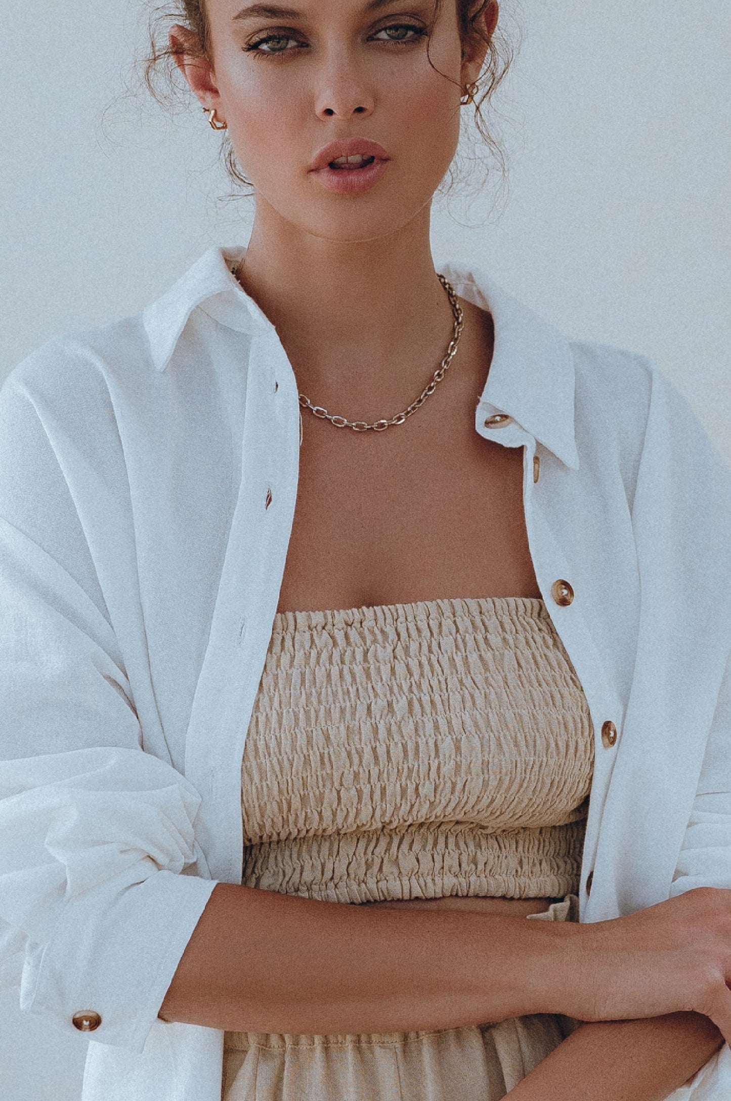 Freya Linen Top
