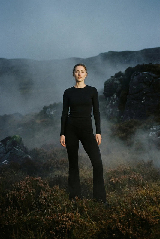Mireille Merino Wool Flared Pants