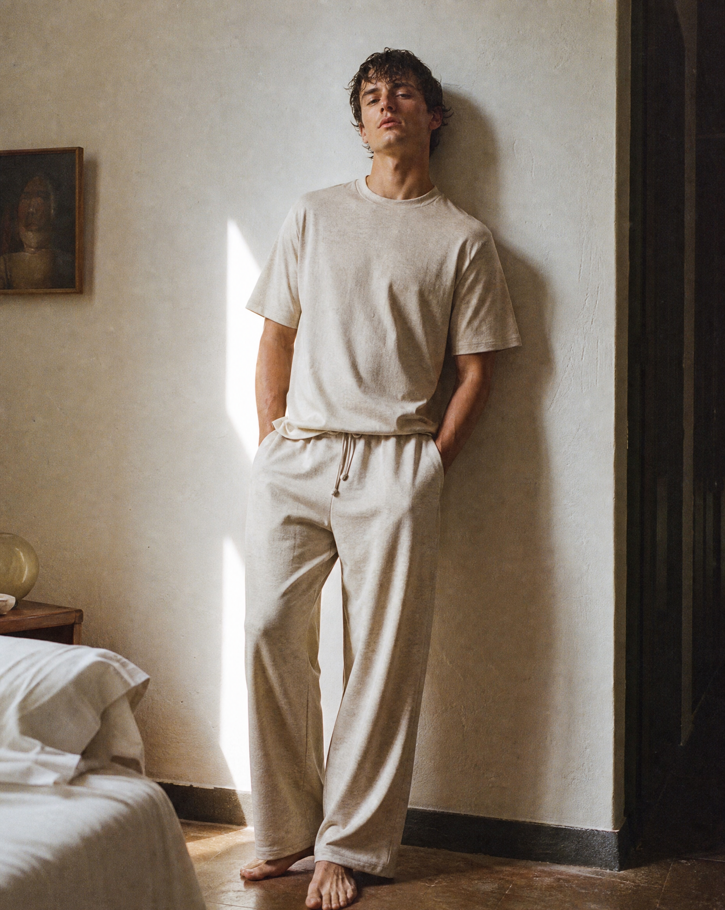 Romy Organic Cotton-Linen Pyjama Pants