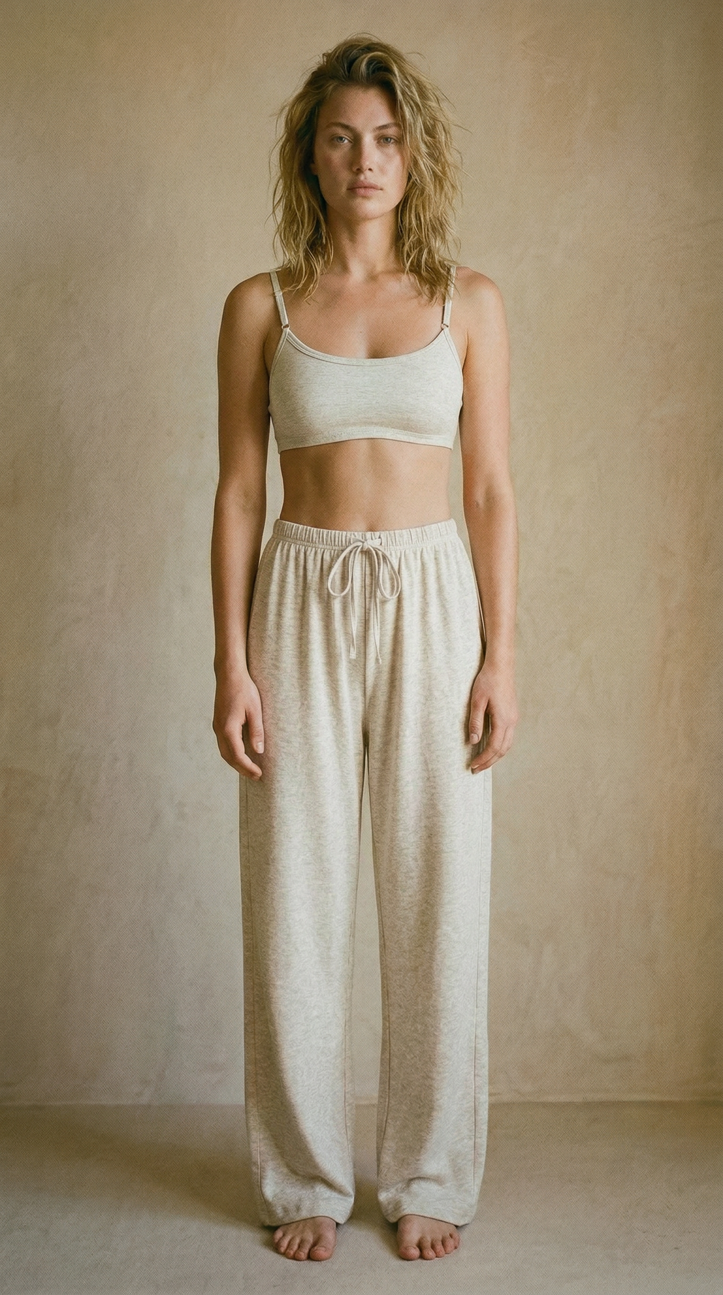 Iris Organic Cotton-Linen Palazzo Pyjama Pants
