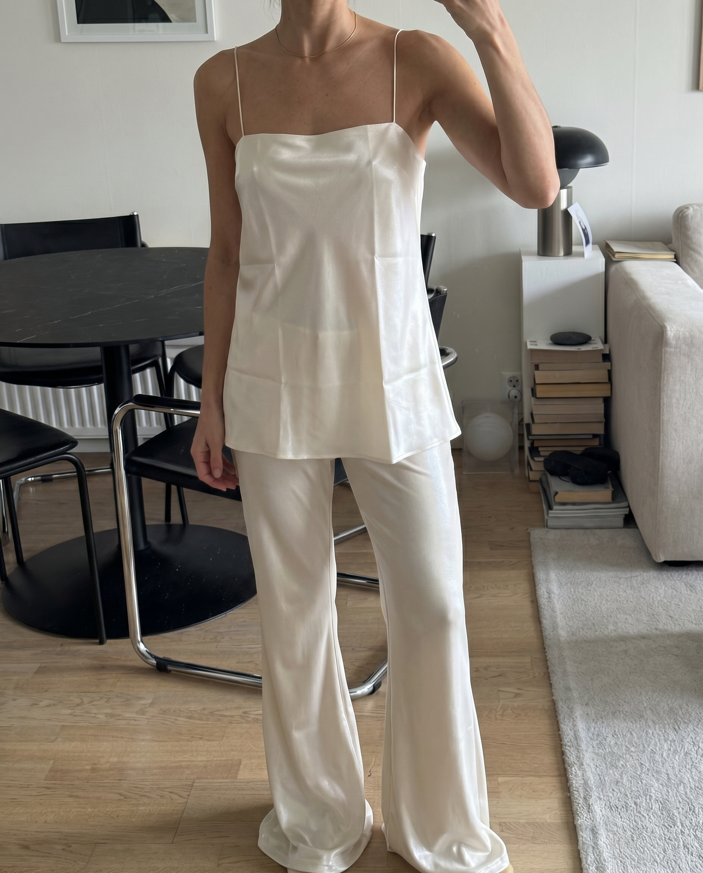 Georgiana Mulberry Silk Flared Pants