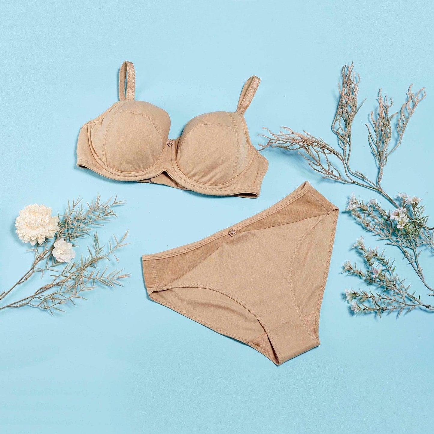 Lavinia Silk & Organic Cotton Underwired Full Cup Bra