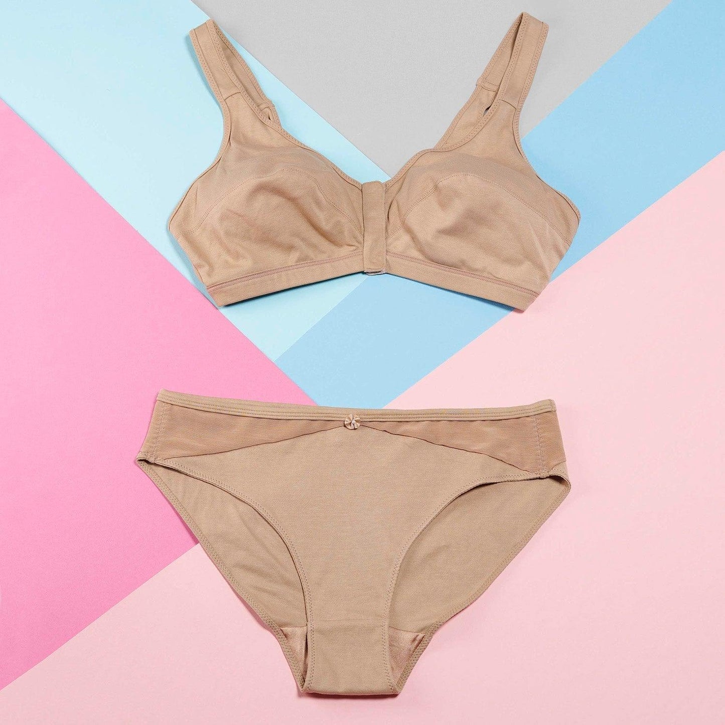 Rowena Silk & Organic Cotton Front-Closure Wireless Bra