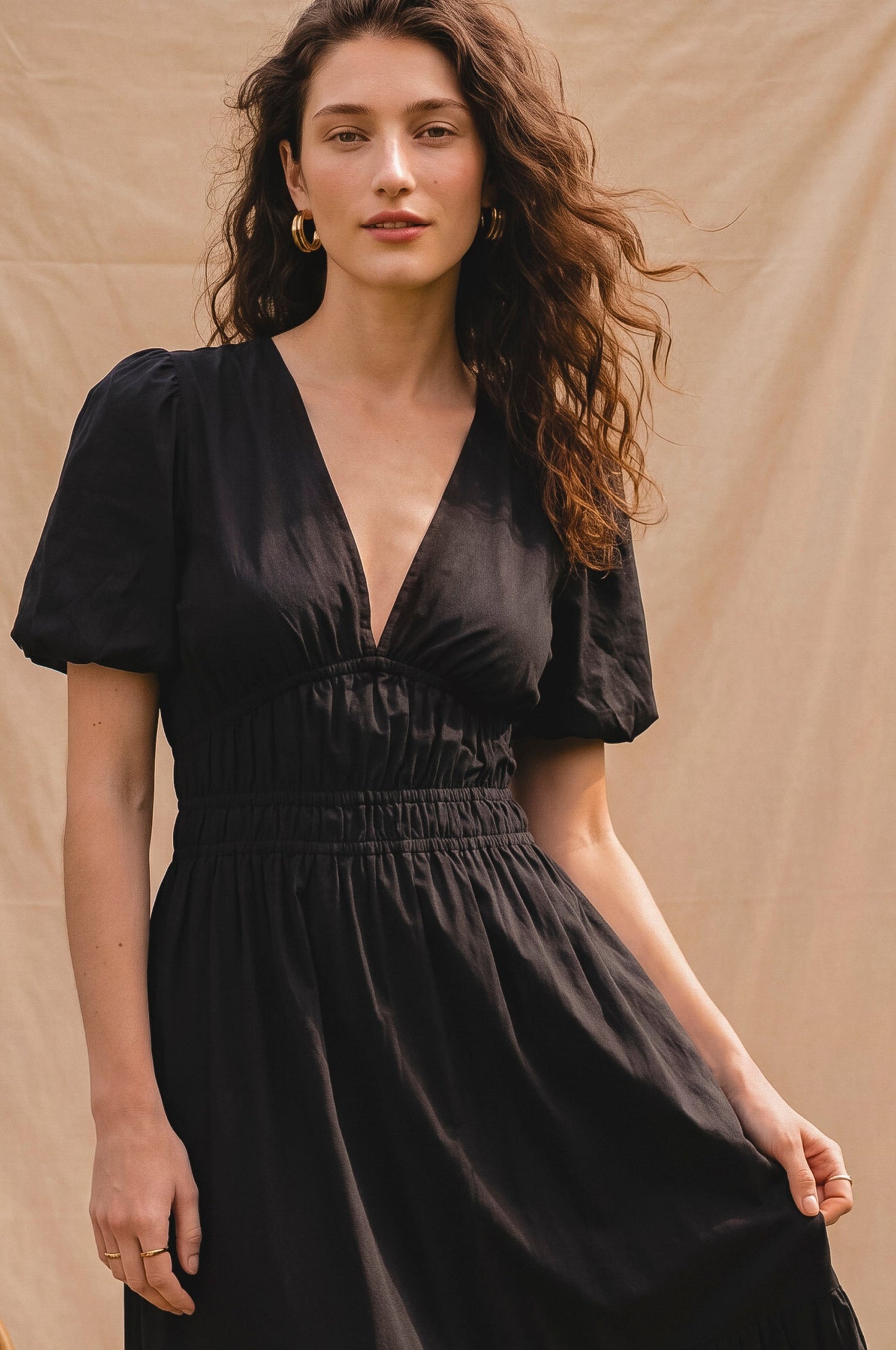 Iris Linen Midi Dress