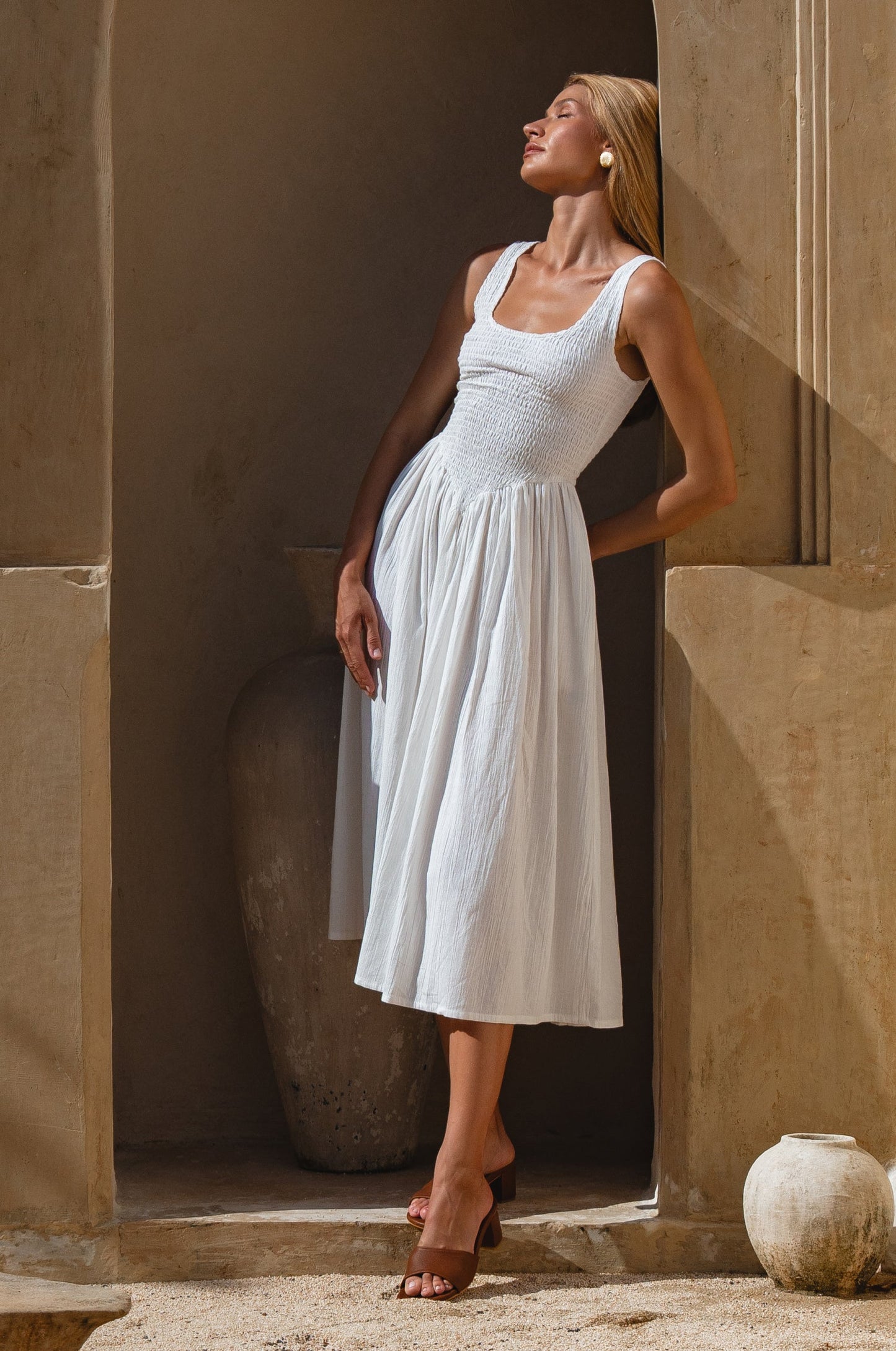 Isabelle Smocked Midi Dress
