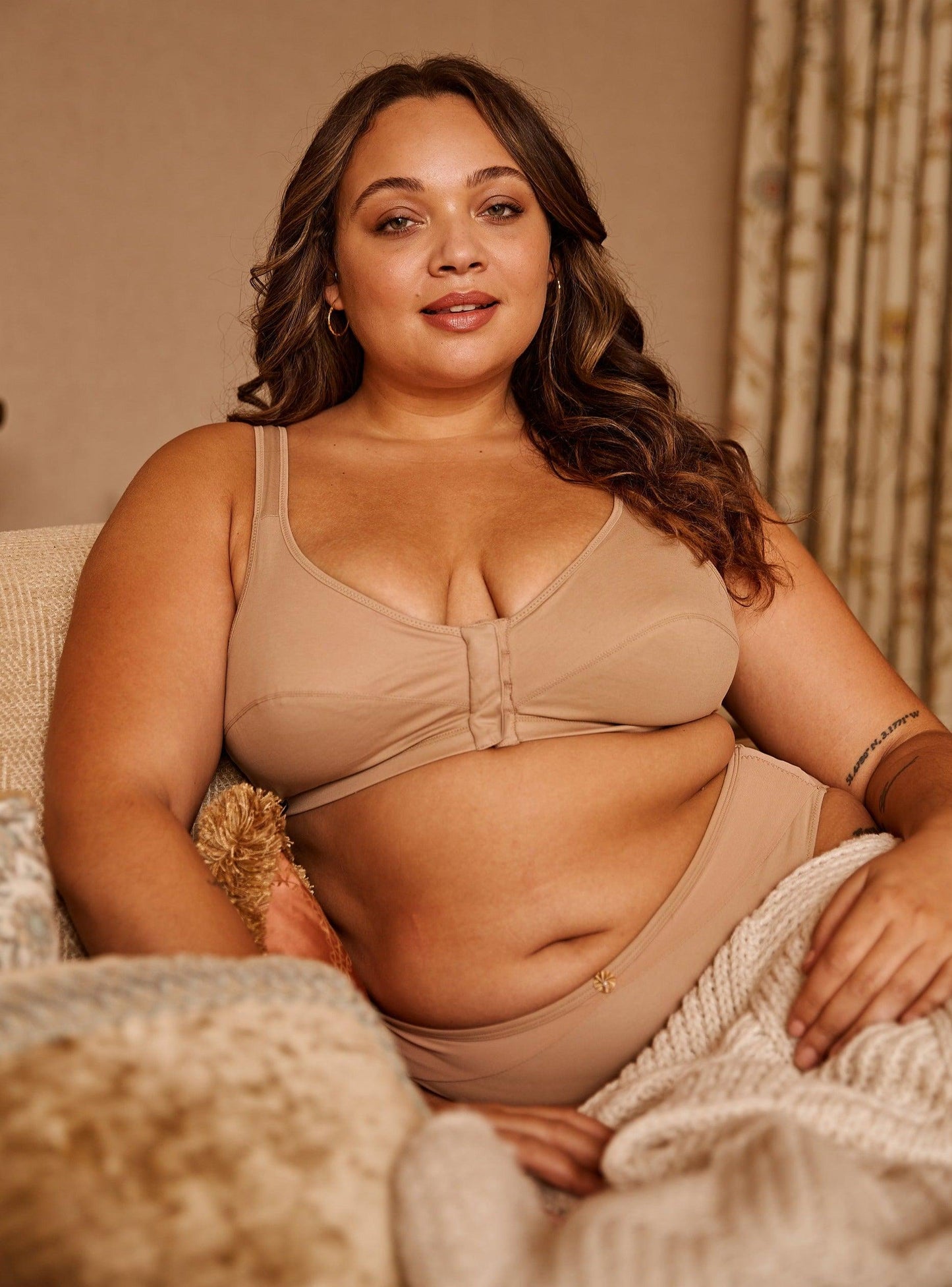 Rowena Silk & Organic Cotton Front-Closure Wireless Bra