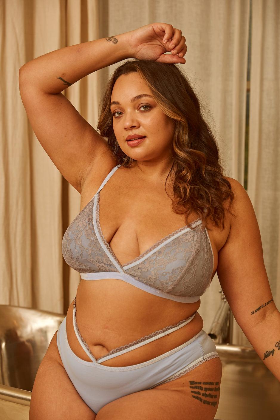 Serenity Silk & Organic Cotton Lace Bralette