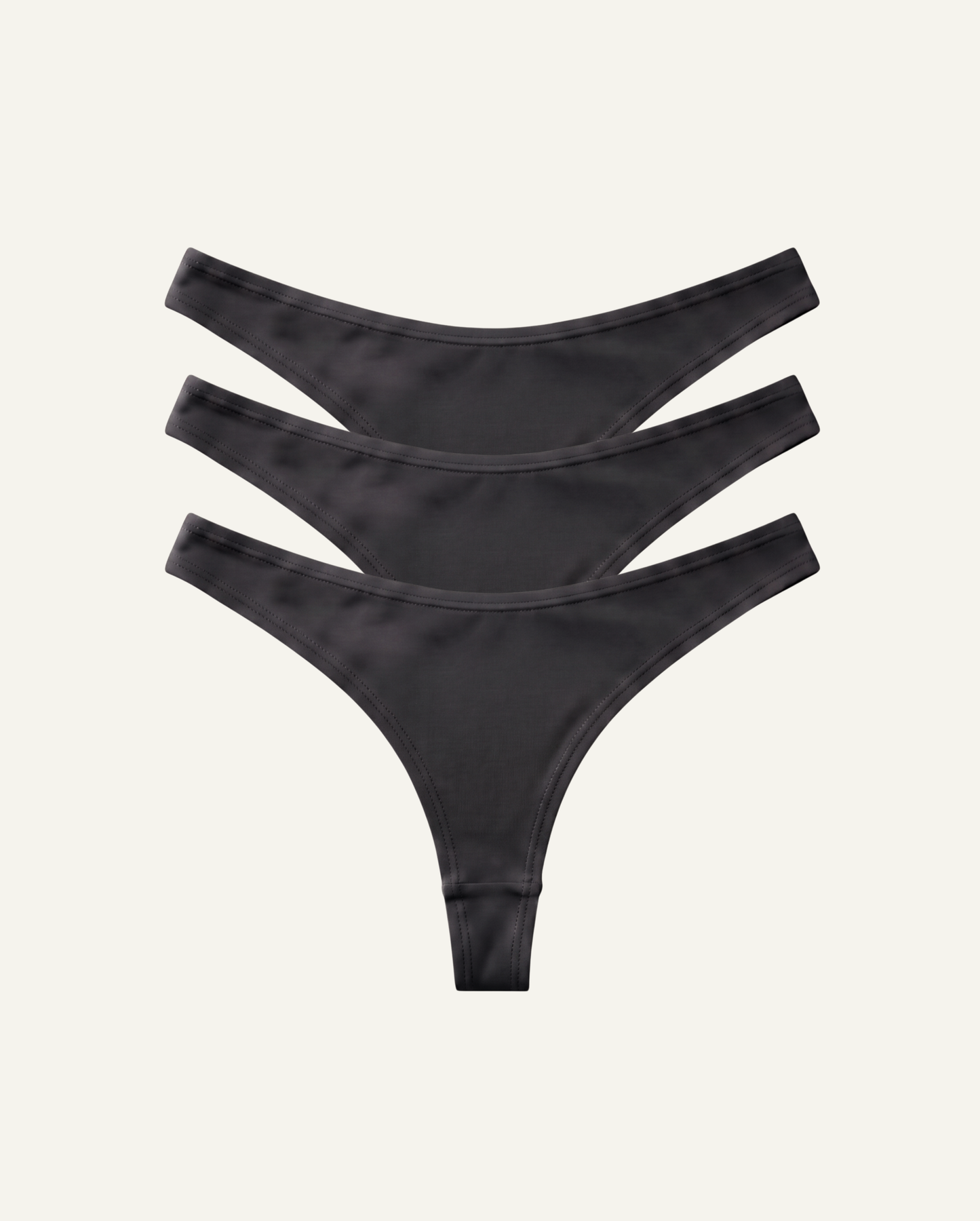 Rosetta Anthracite Thong 3-Pack