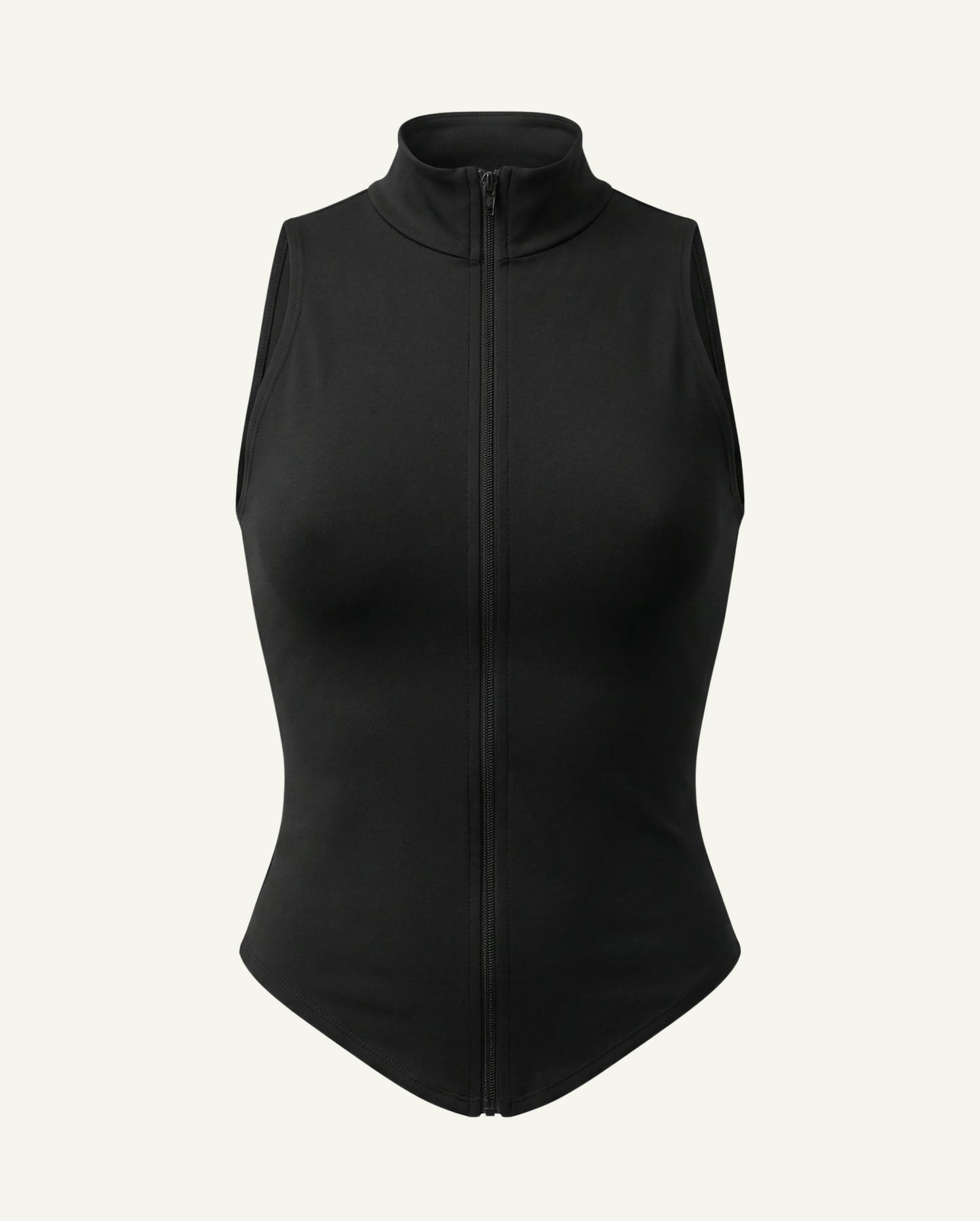 Saskia Organic Cotton Zip Tank