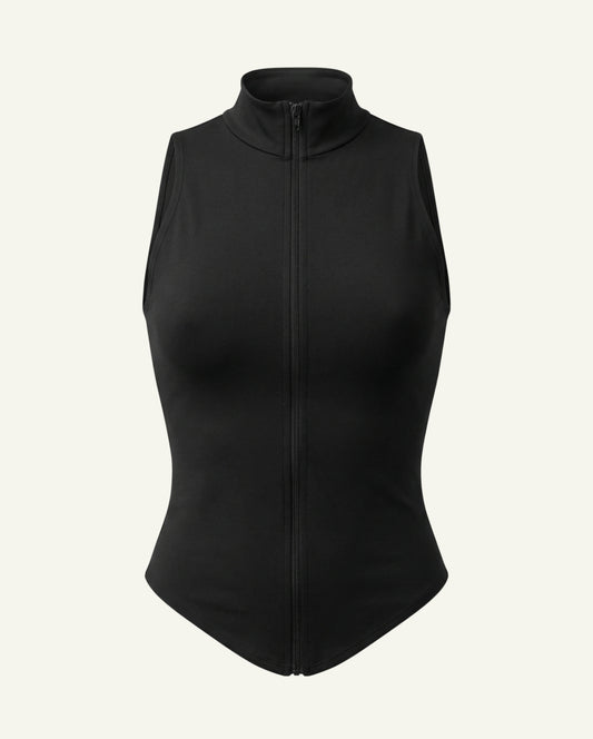 Saskia Organic Cotton Zip Tank