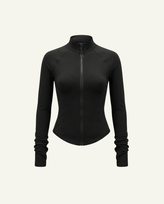 Olive Organic Cotton Zip Longsleeve