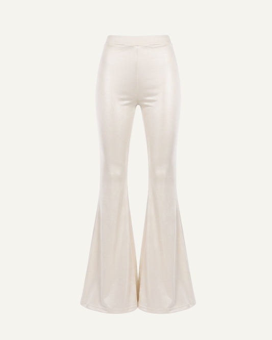 Georgiana Mulberry Silk Flared Pants