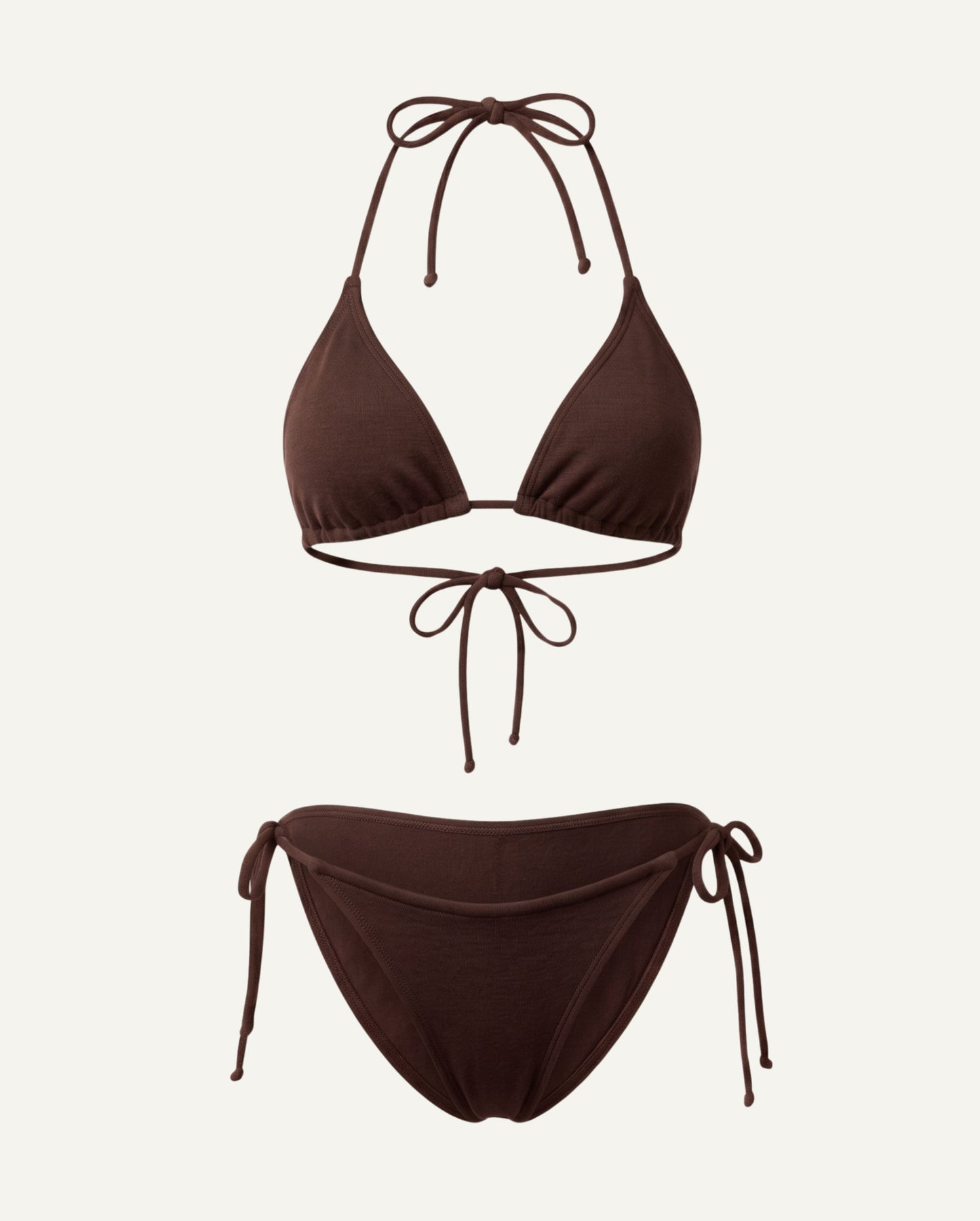 Celeste Merino Wool Triangle Bikini Set